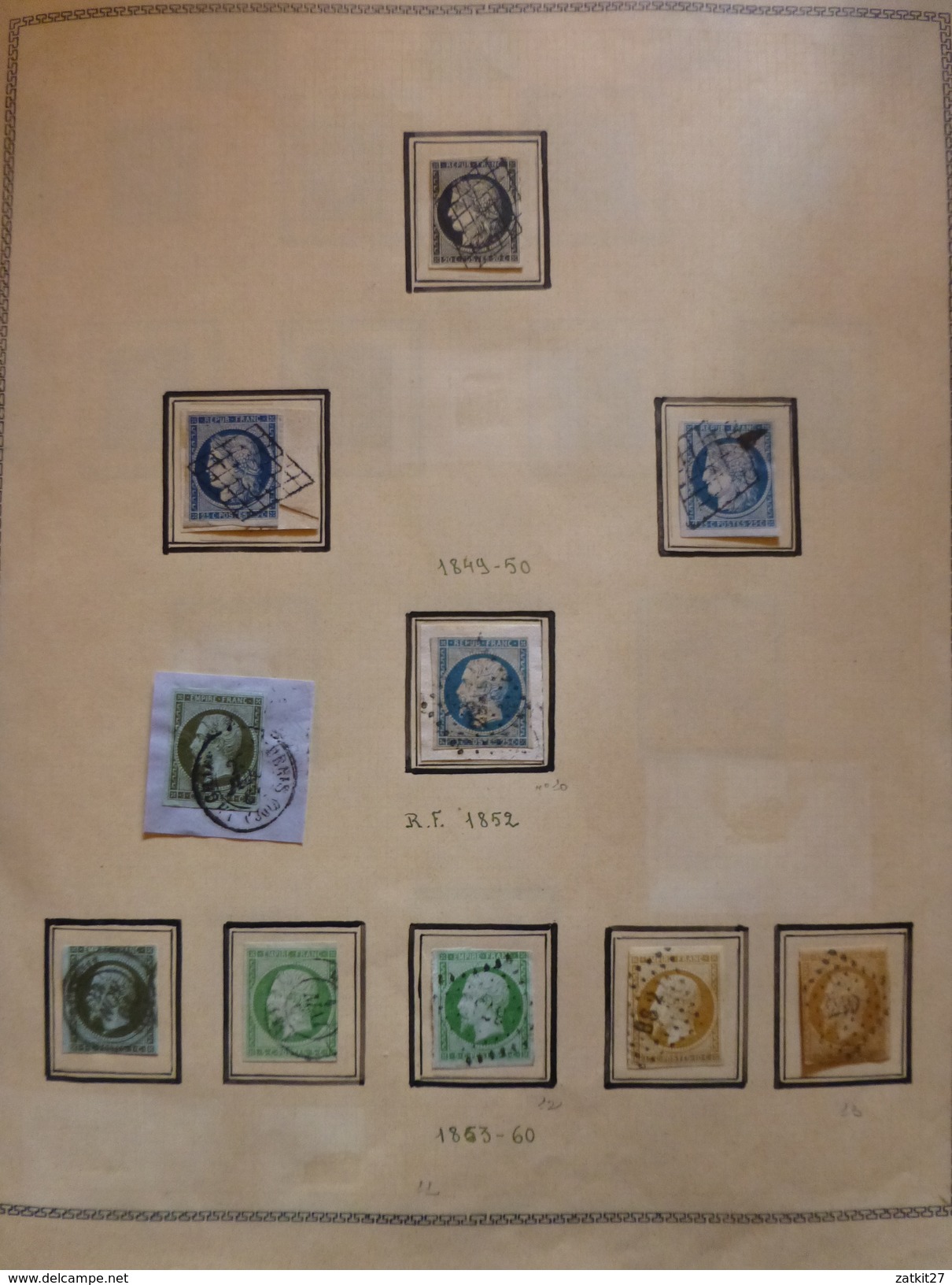 1849 à 1965 Timbres Neufs **, * Et Oblitérés - Collections