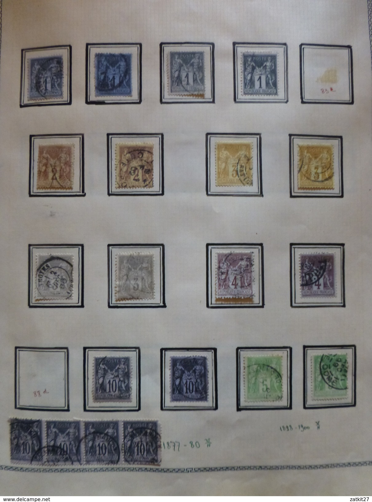 1849 à 1965 timbres neufs **, * et oblitérés