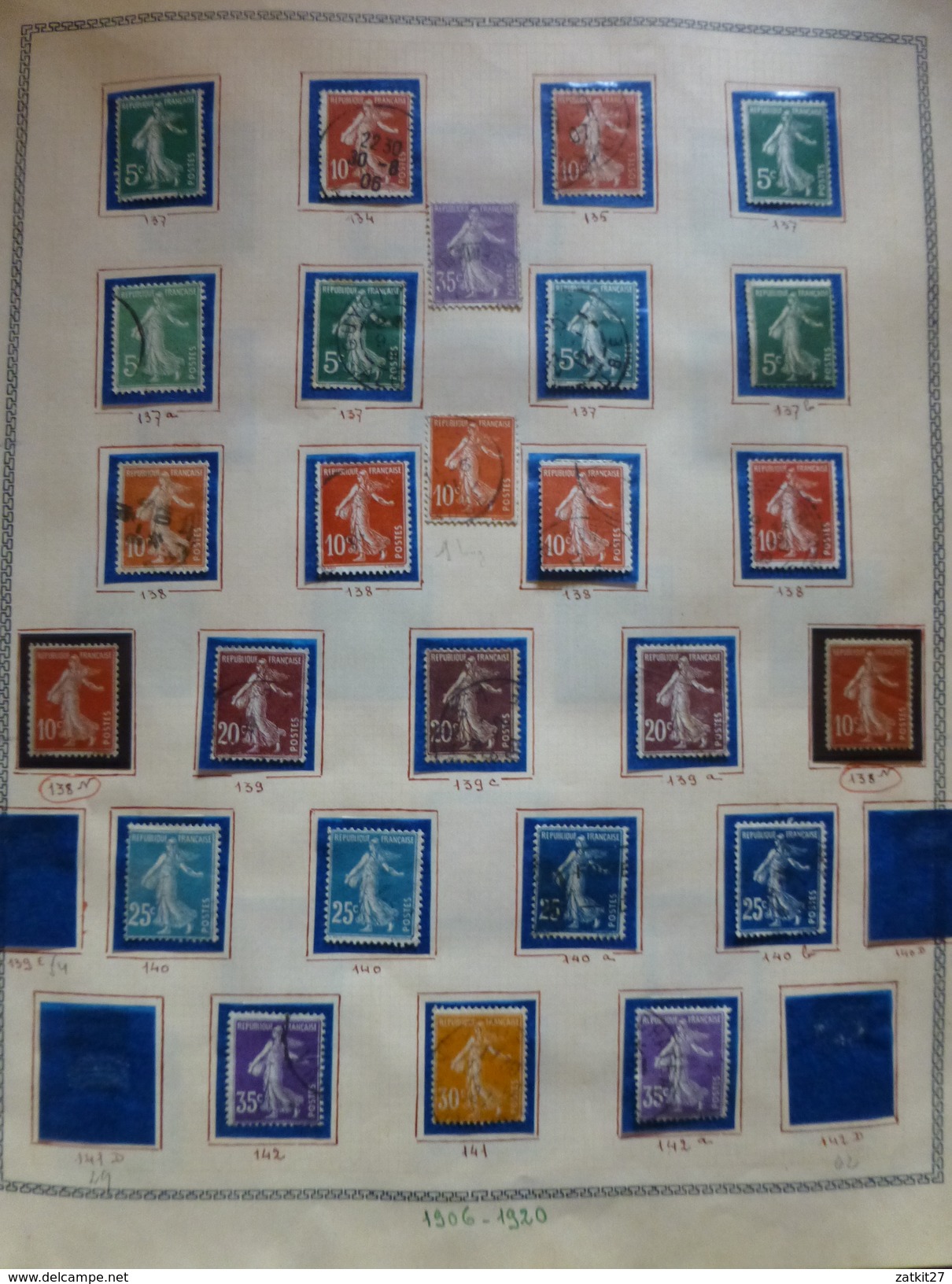 1849 à 1965 timbres neufs **, * et oblitérés