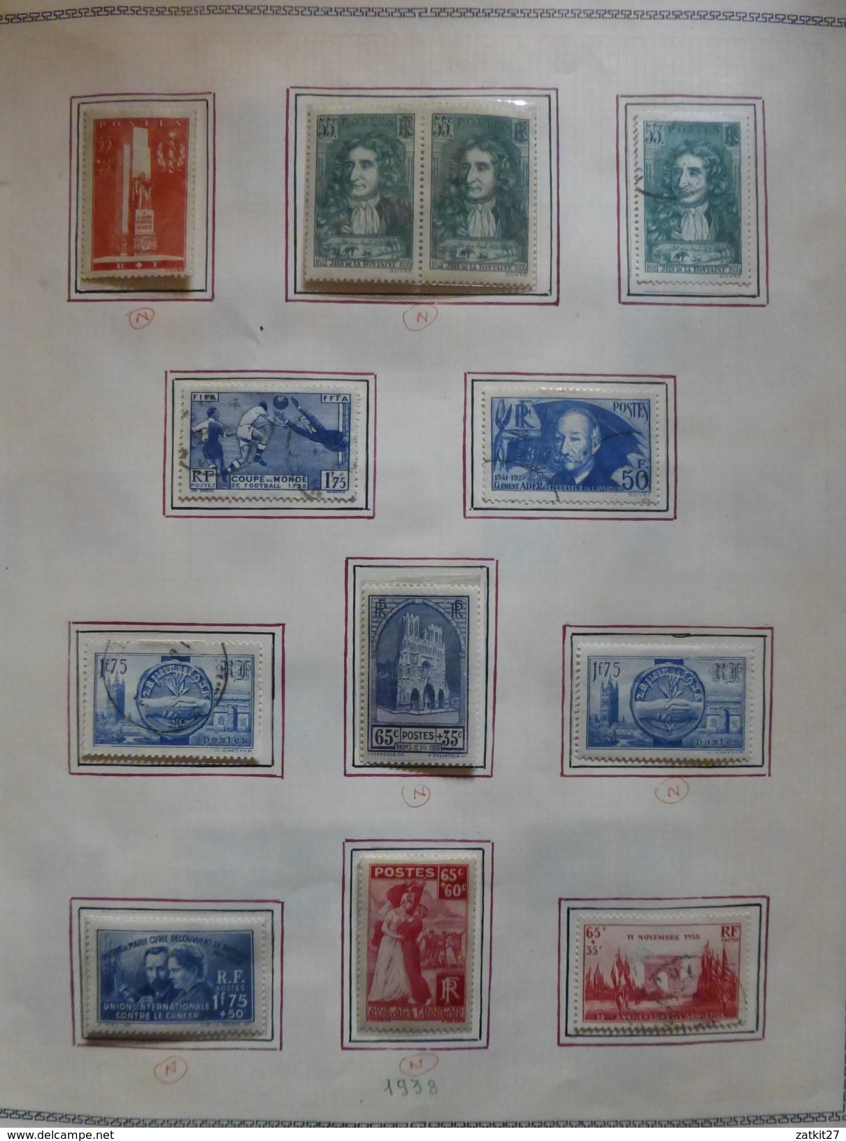 1849 à 1965 timbres neufs **, * et oblitérés