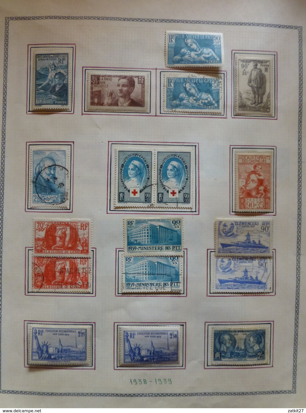 1849 à 1965 timbres neufs **, * et oblitérés