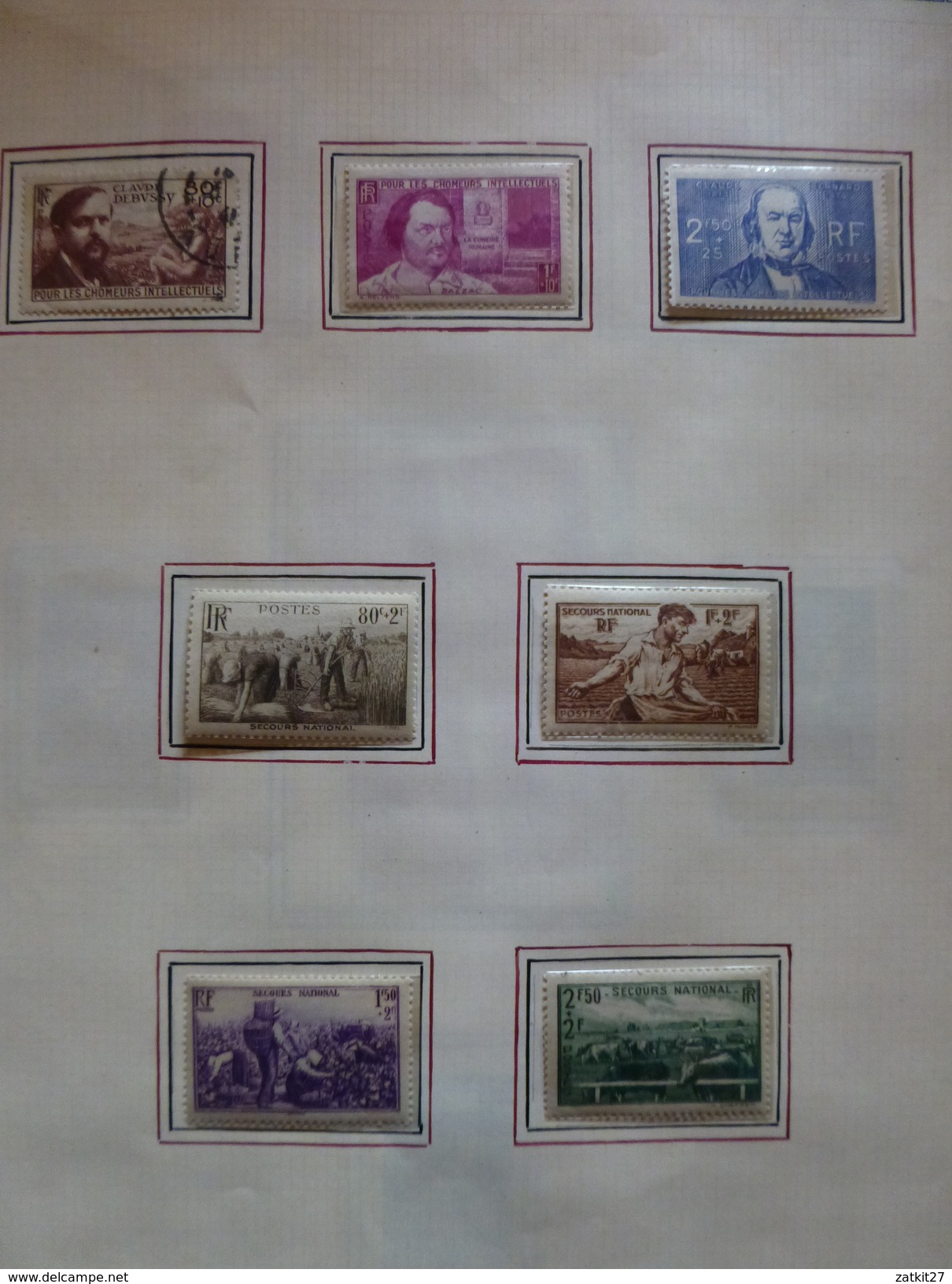 1849 à 1965 timbres neufs **, * et oblitérés