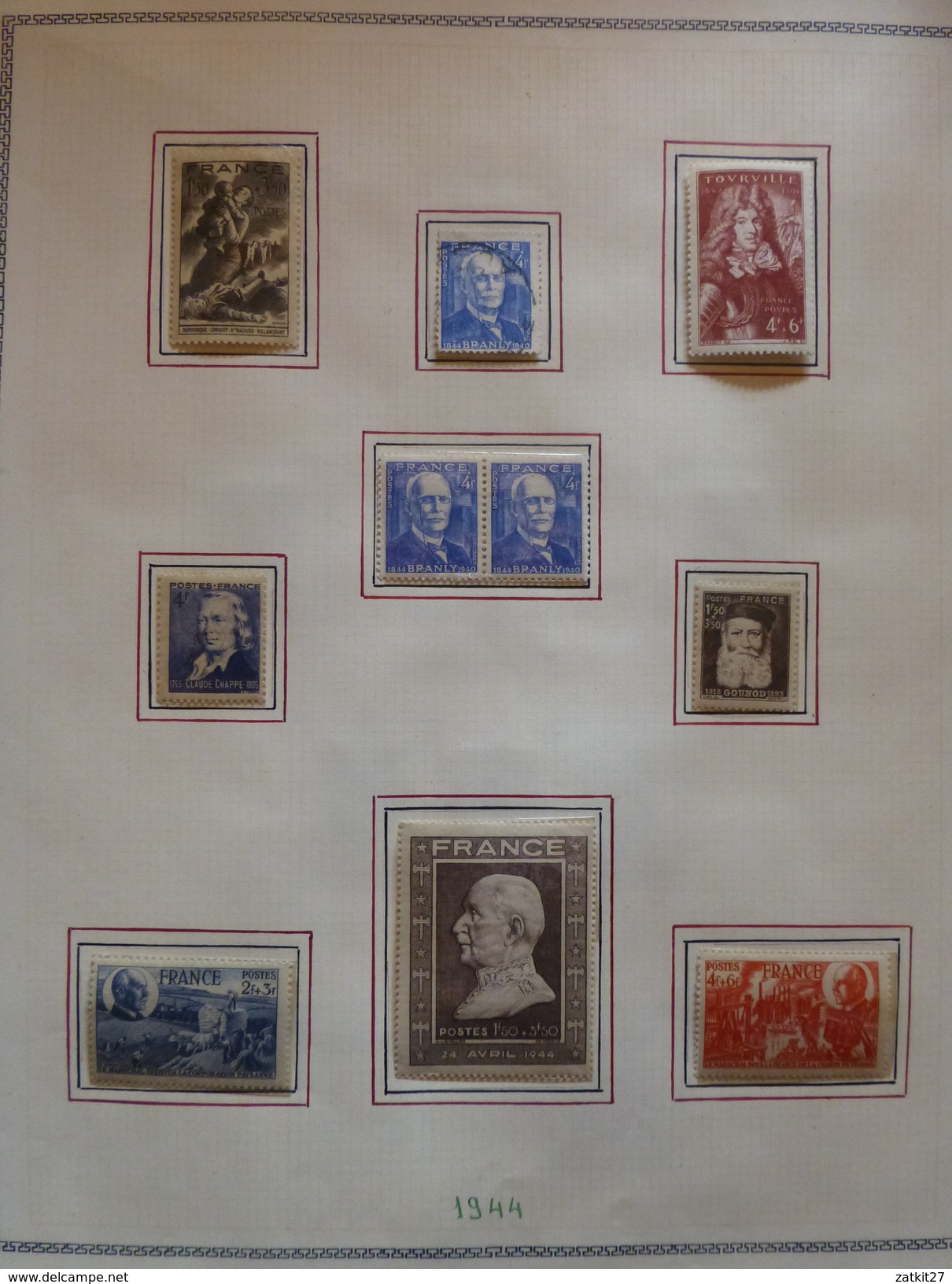 1849 à 1965 timbres neufs **, * et oblitérés