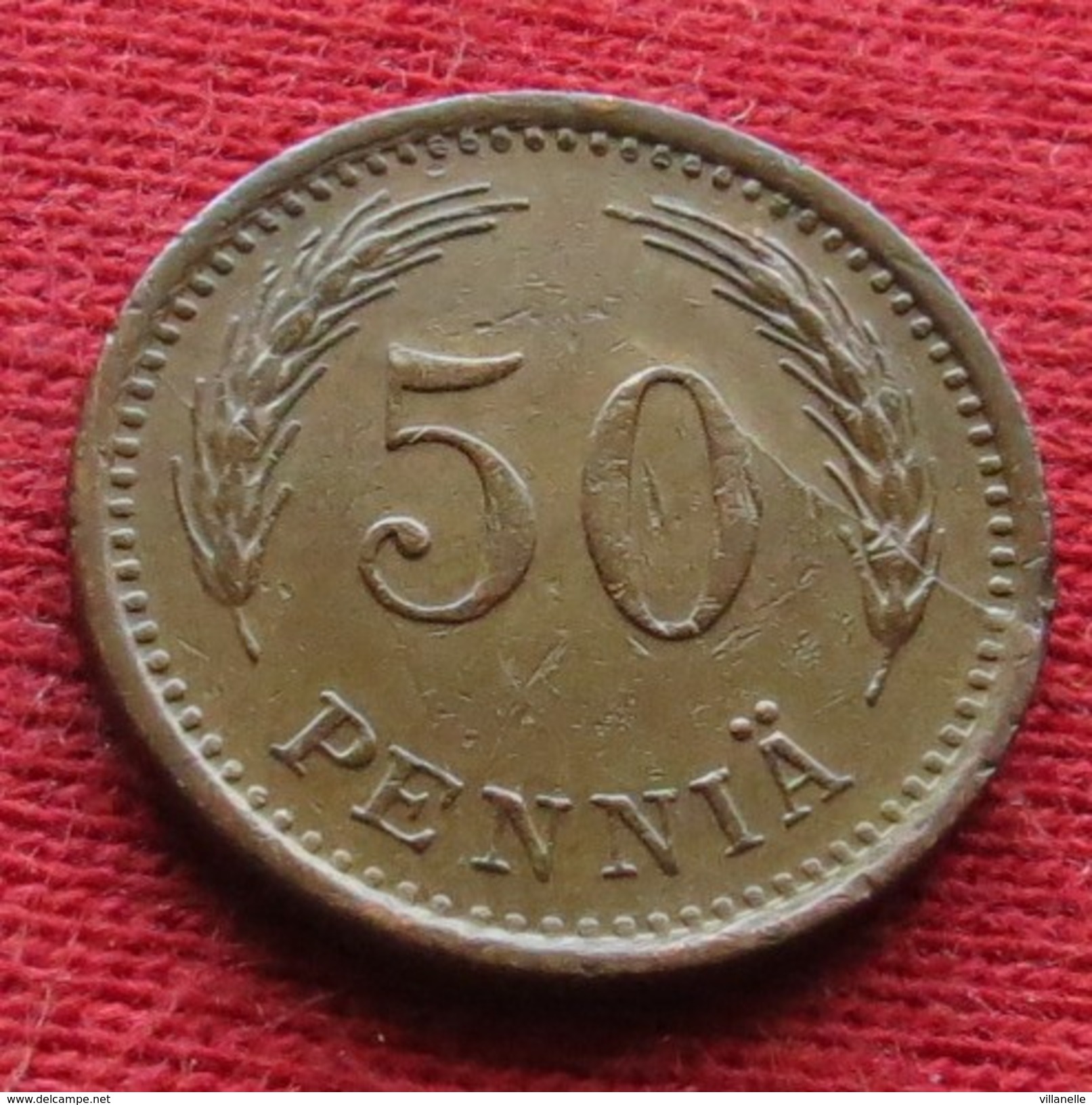 Finland 50 Pennia 1941 KM# 26a  Lt 530 *V1 Finlande Finlanda Finlandia - Finlande