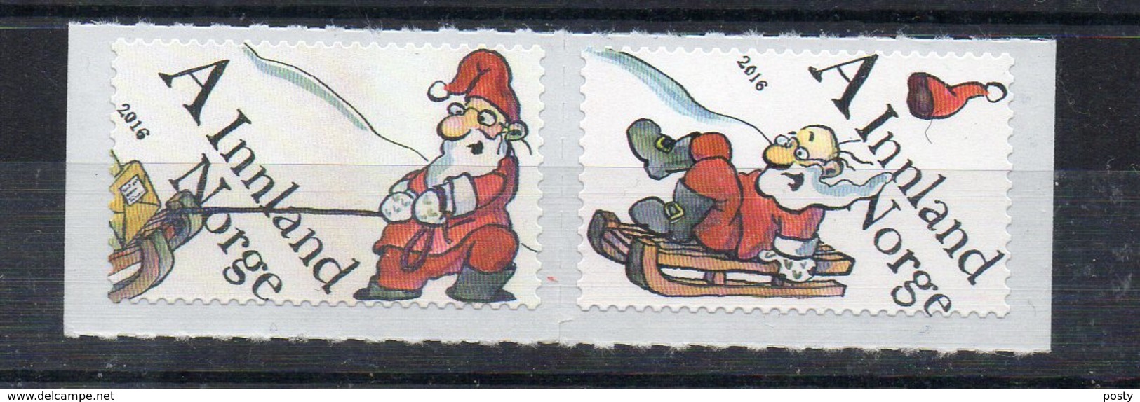 NORVEGE - NORWAY - PERE NOEL - SANTA-CLAUS - 2016 - - Unused Stamps