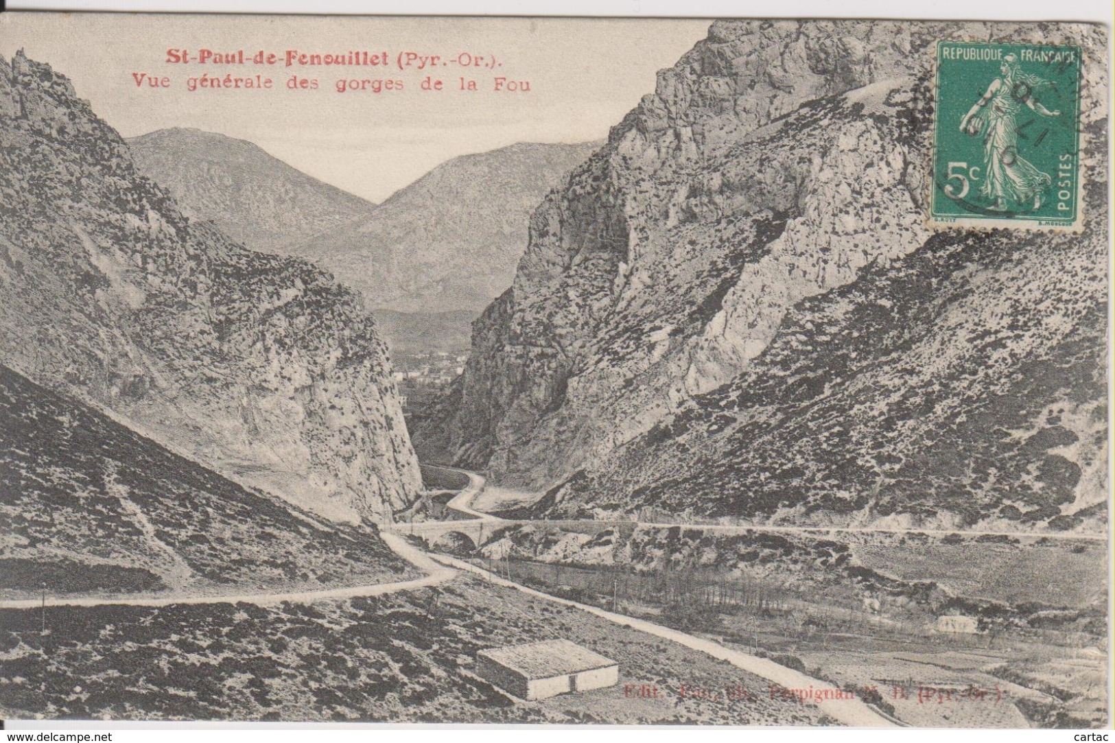 D66 - ST PAUL DE FENOUILLET - VUE GENERALE DES GORGES DE LA FOU - Autres & Non Classés