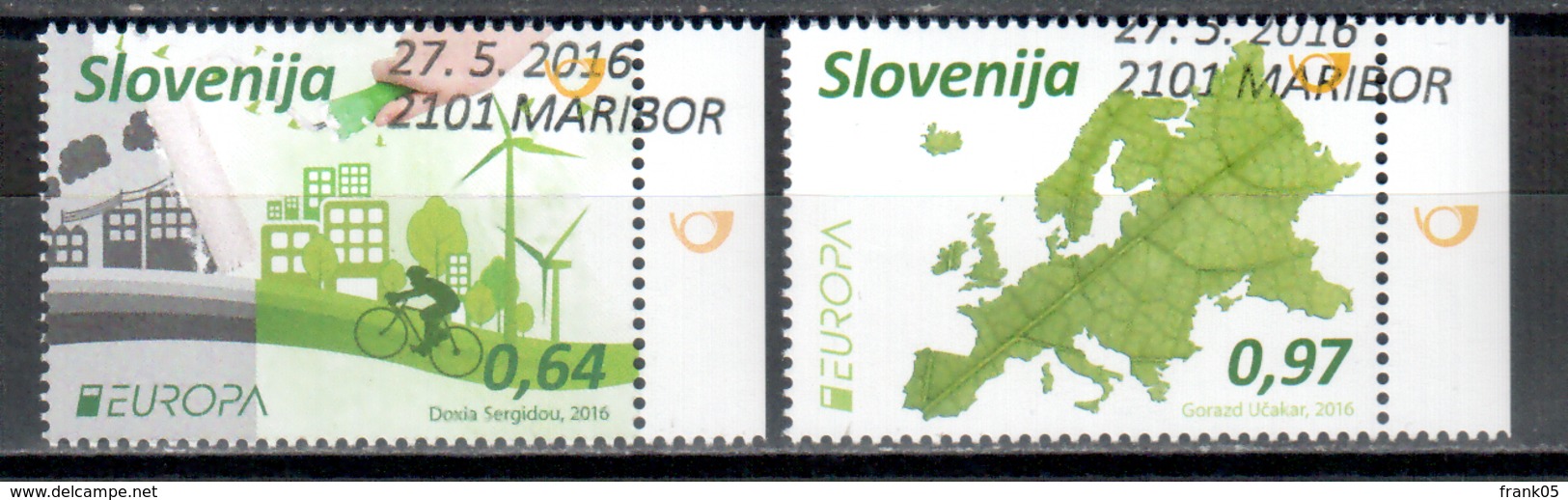 Slowenien / Slovenia / Slovenie 2016 Satz/set EUROPA Gestempelt/used - 2016