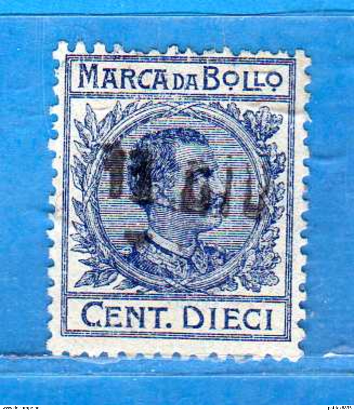 Marca Da Bollo A Tassa Fissa°.1905/26 C. 10 , Cat.Unif . N°35 .   Vedi Descrizione. - Revenue Stamps