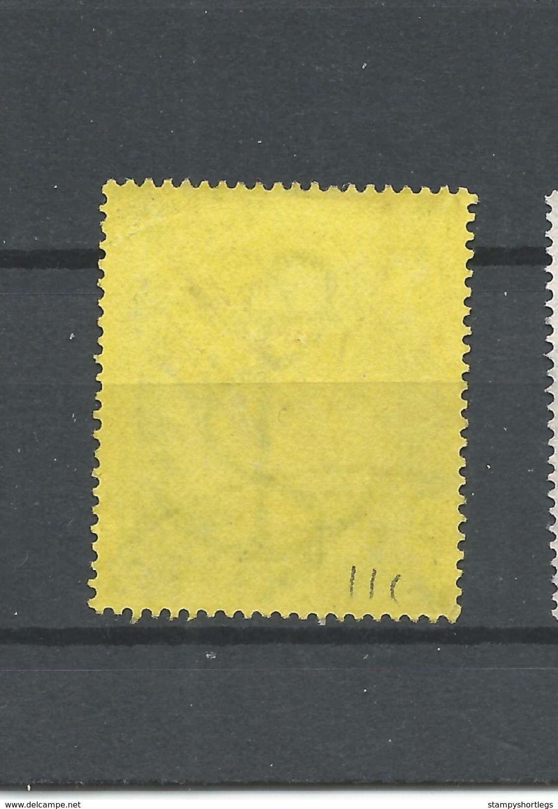 Cape Of Good Hope Stamp Act One Penny Green On Yellow Fine Used - Cap De Bonne Espérance (1853-1904)