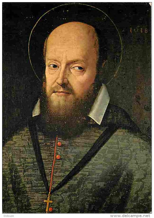 Art - Peinture Religieuse - Saint François De Sales - Véritable Portrait Dont L'original Se Trouve à La Visitation De Tu - Schilderijen