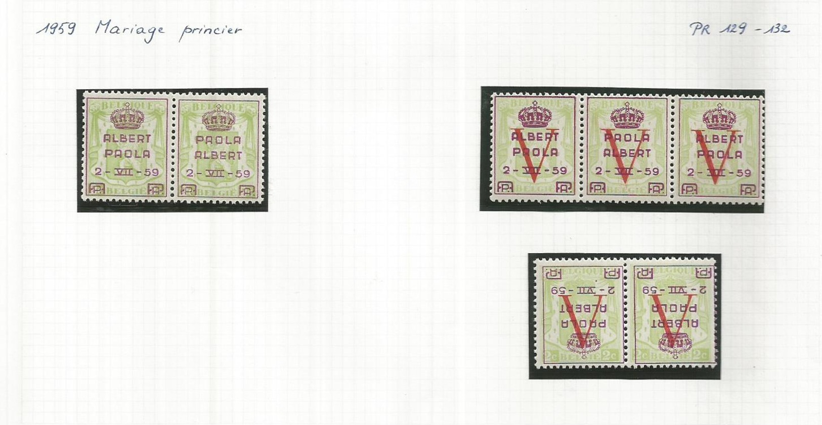 1945 - COB 101 à 112 + 101 à 112 A + 129 à 132 + 131/132 Surch. Renversée  "PETITS SCEAUX De L'ETAT" **(MNH) - Privées & Locales [PR & LO]