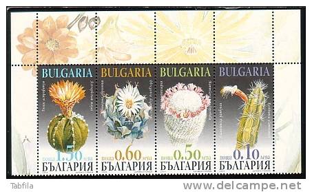 BULGARIA / BULGARIE - 2009 - Cactus - 4v** - Premier Variant - Cactusses