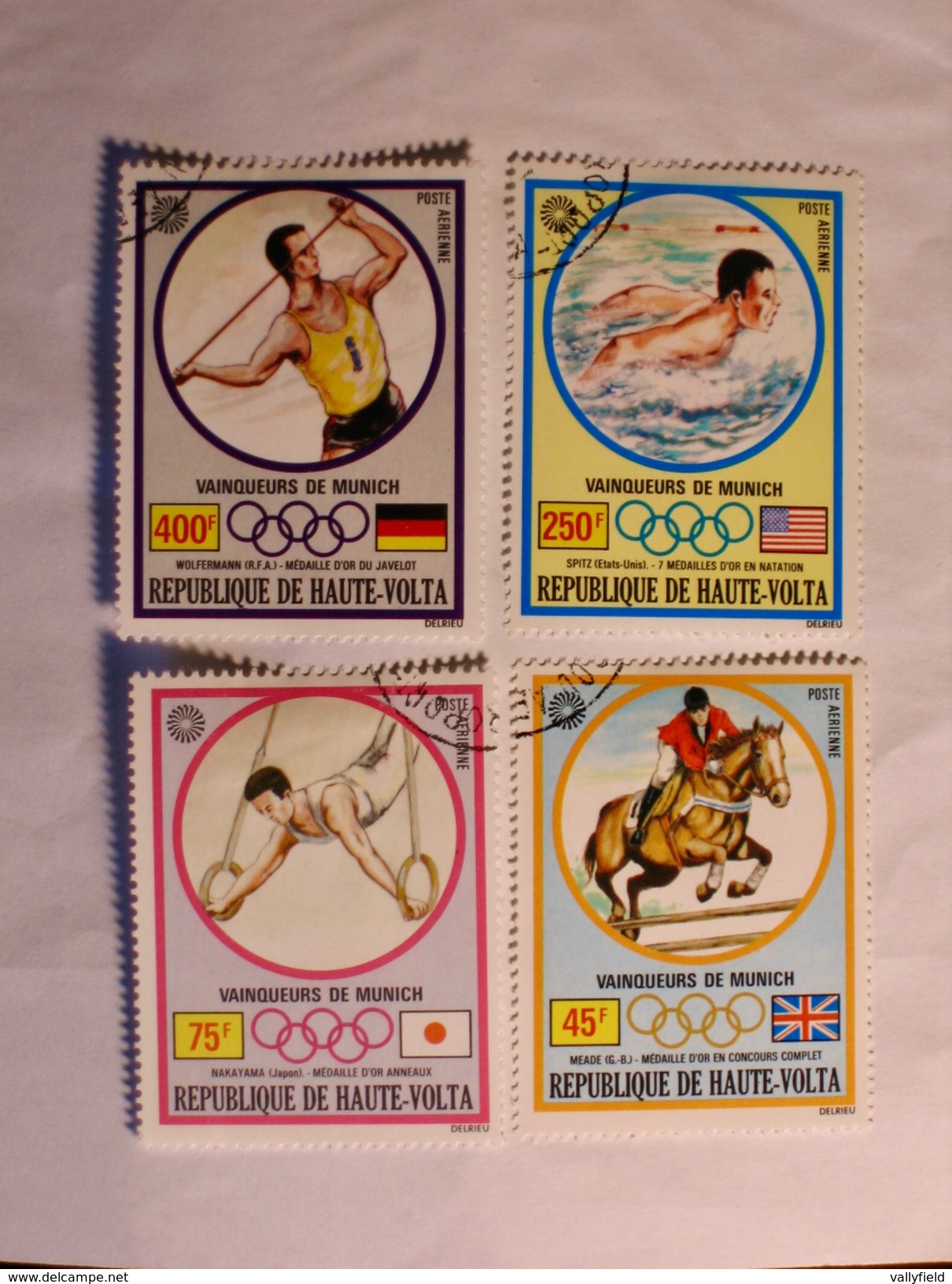 HAUTE-VOLTA  1972-73  LOT# 2  OLYMPIC WINNERS - Upper Volta (1958-1984)