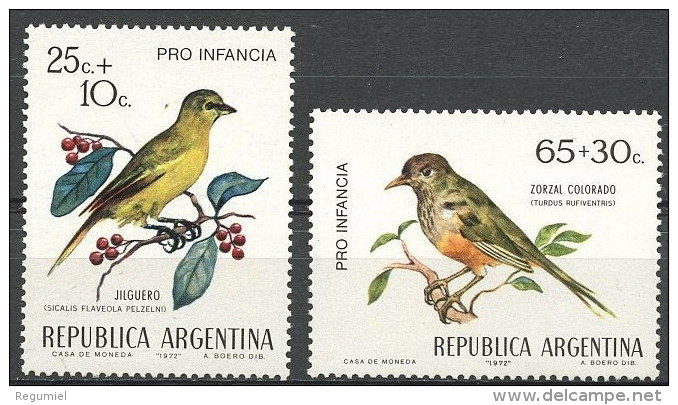 Argentina 0917/918 ** Foto Estandar. 1972 - Neufs