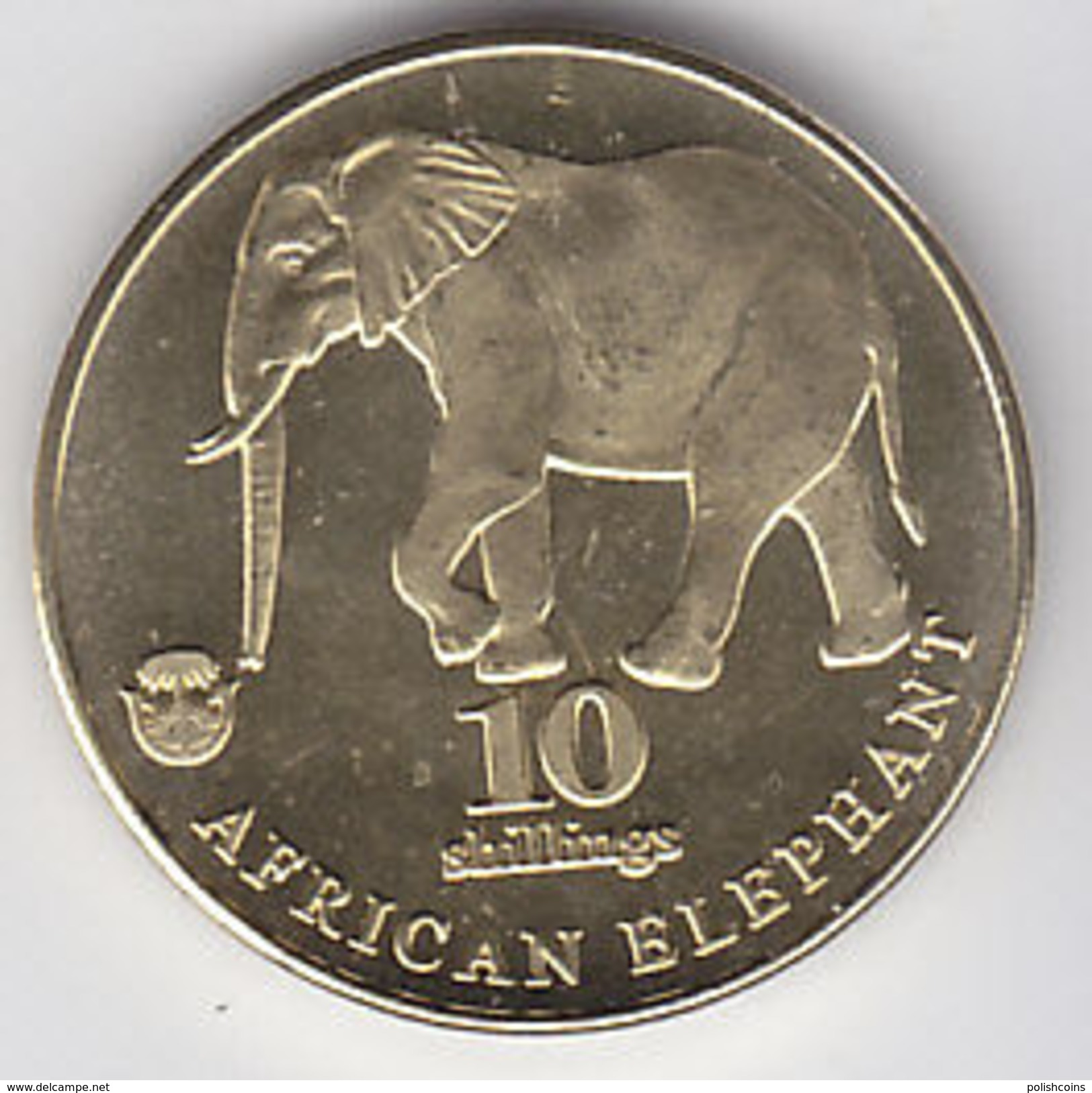 BIAFRA 2017 Elephant Elefant 10 Shilings UNC - Biafra