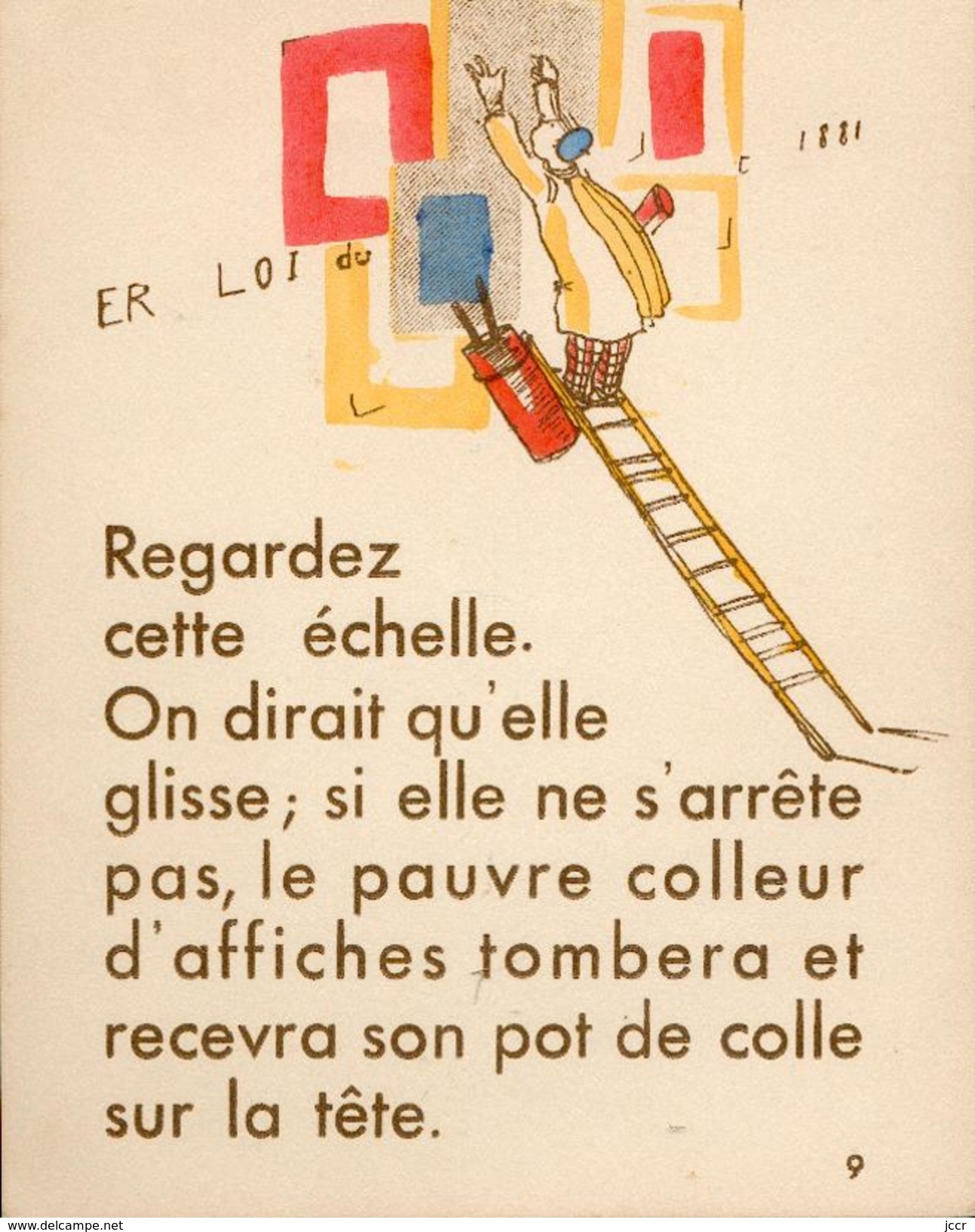 Les Petits Métiers - Textes et Dessins de F. Estachy - 10 Planches avec Textes et Dessins en couleurs - 1939