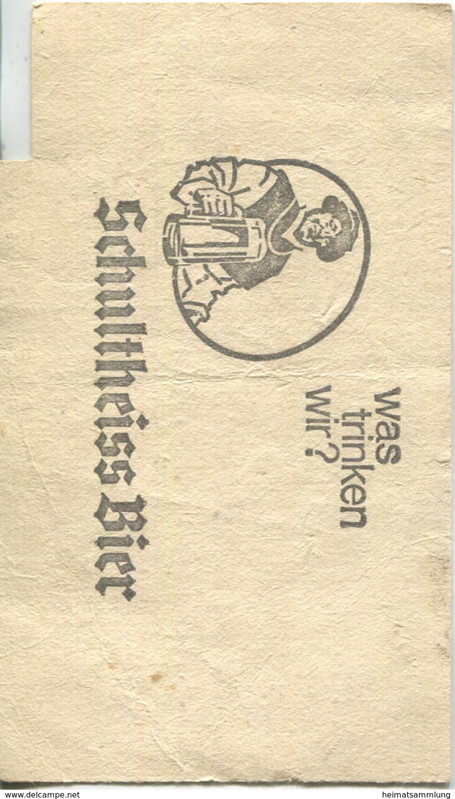 Deutschland - Berlin - Sammelkarte U-Bahn 5 Fahrten Ohne Umsteigeberechtigung 1970 - Rückseitig Werbung Schultheiss-Bier - Europa