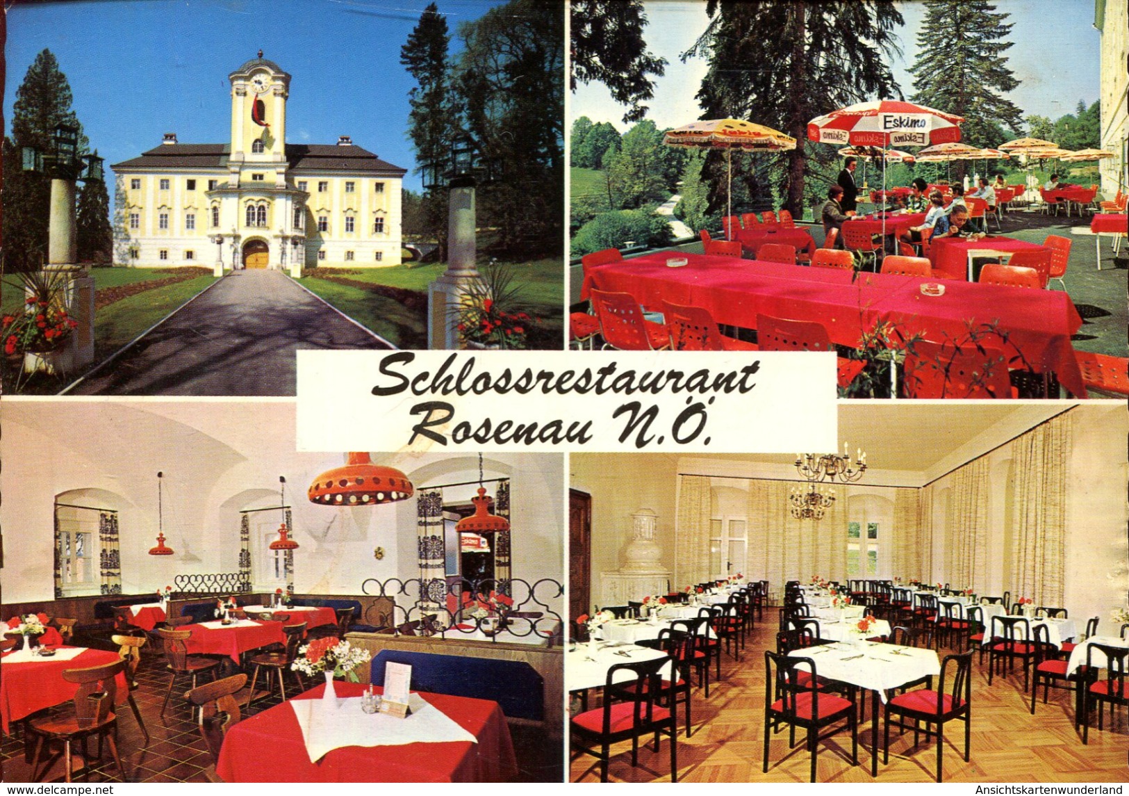 Schlossrestaurant Rosenau - Mehrbildkarte  (000030) - Zwettl