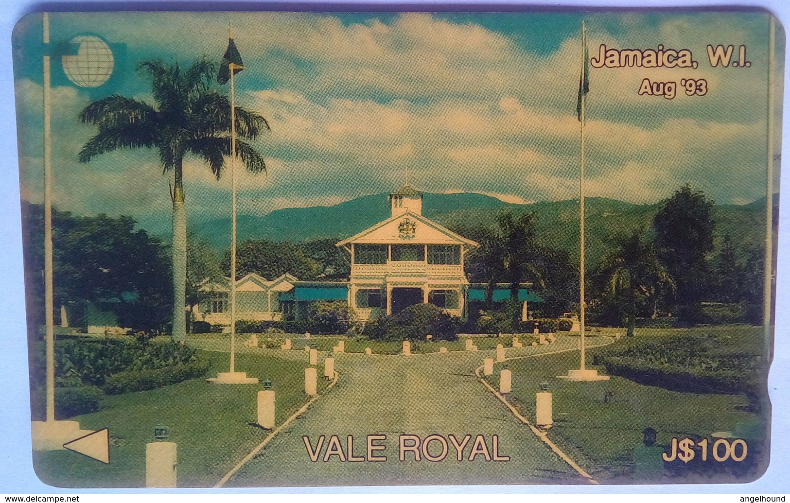 Jamaica J$100  15JAMA  "  Vale Royal -  August ' 93 " - Jamaica