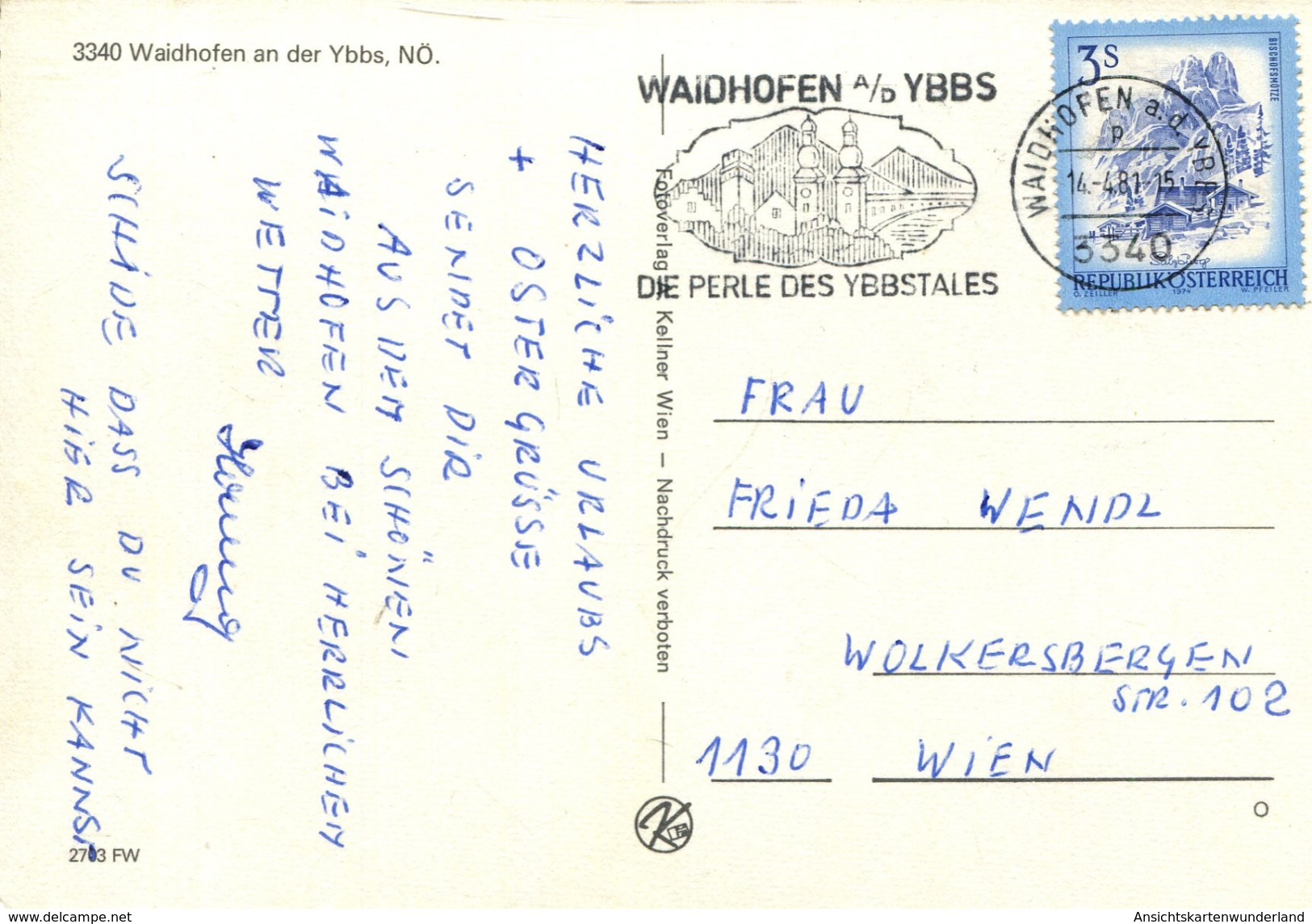 Gruss Aus Waidhofen A/d Ybbs - Mehrbildkarte 1981  (000032) - Waidhofen An Der Ybbs