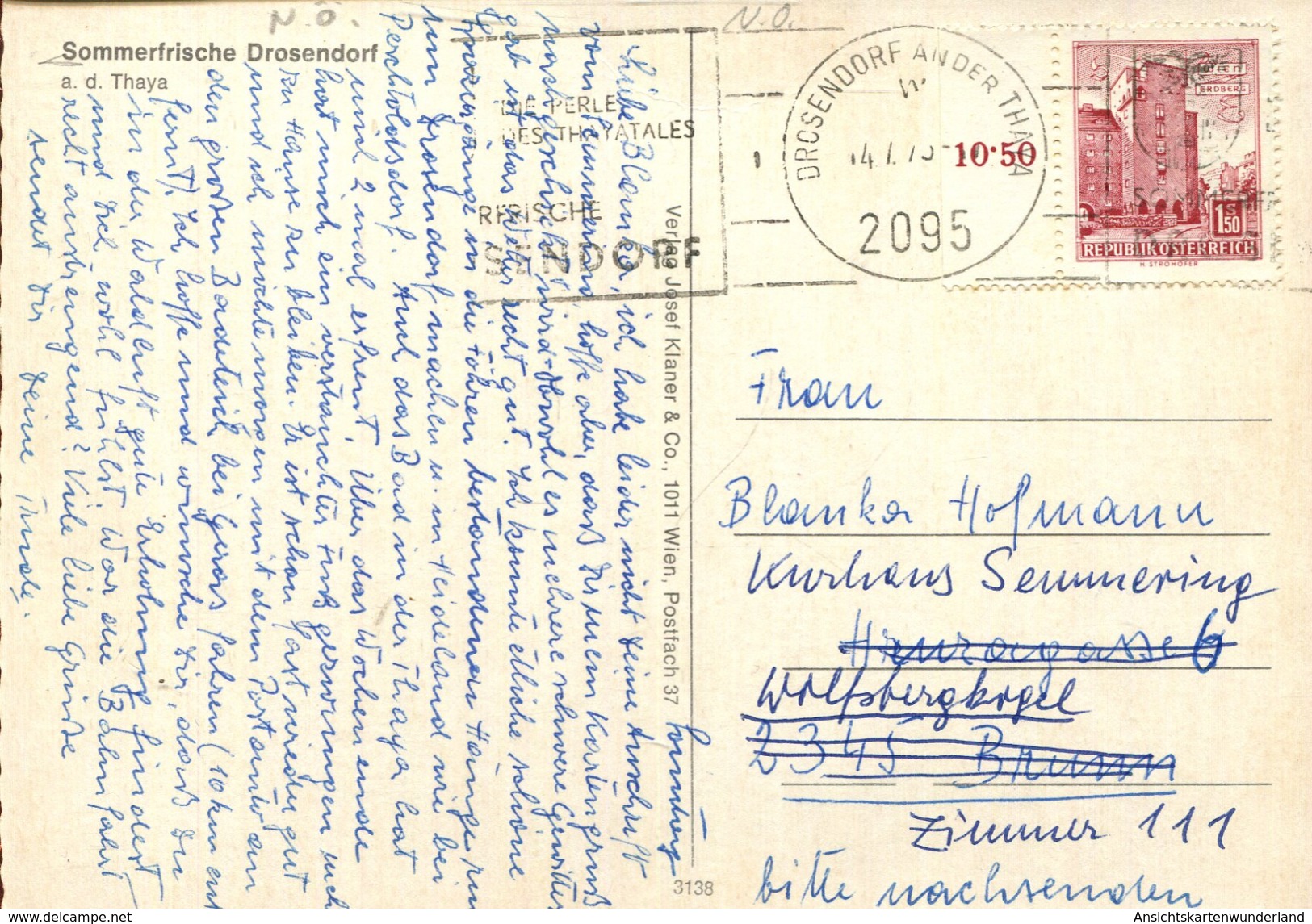 Sommerfrische Drosendorf A. D. Thaya - Mehrbildkarte 1975 (000037) - Drosendorf-Zissersdorf