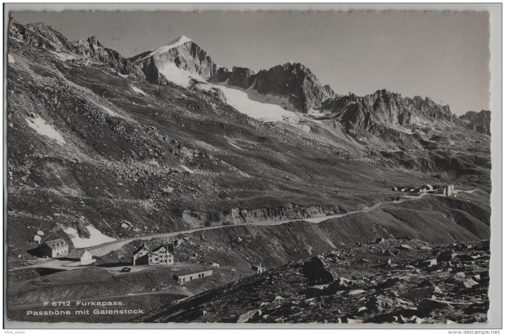 Furkapass - Passhöhe Mit Galenstock - Photo: Beringer & Pampaluchi No. 6712 - Saint-Luc