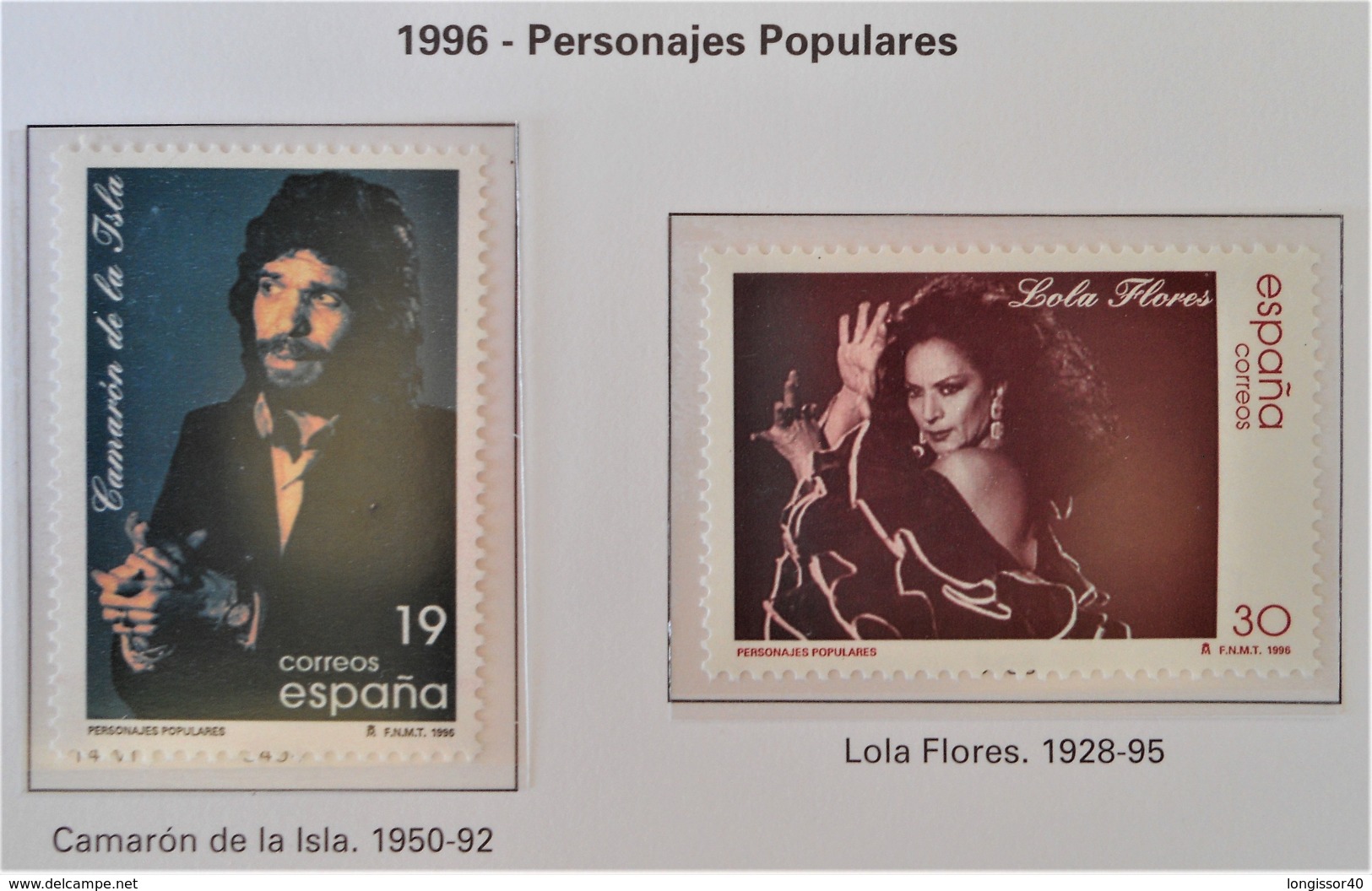 PERSONNAGES POPULAIRES 1996 - NEUFS ** - YT 3023/24 - MI 3289/90 - Neufs