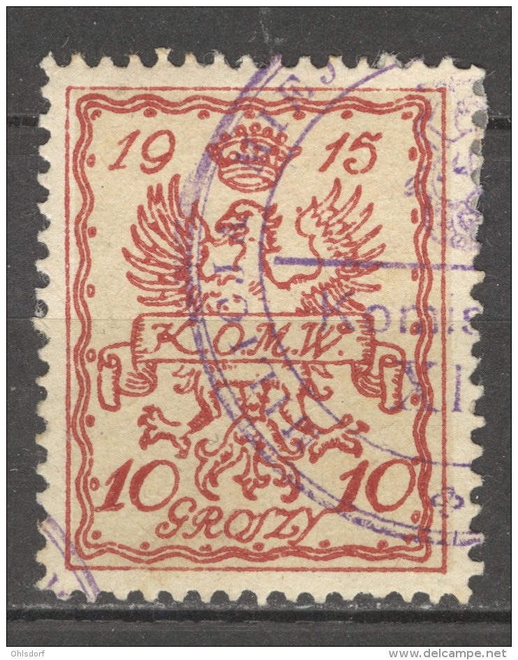 POLSKA - OFFICIALS - WARSAW 1915: YT 4, O - FREE SHIPPING ABOVE 10 EURO - Dienstzegels