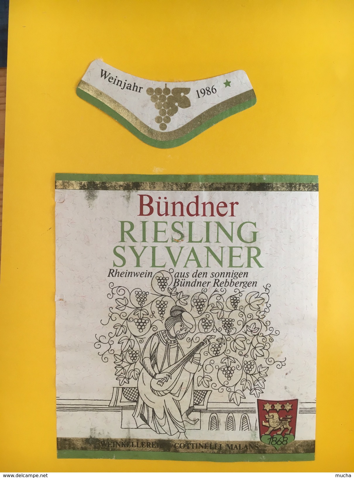 4024 - Bündner Riesling Sylvaner  1986 Suisse - Música