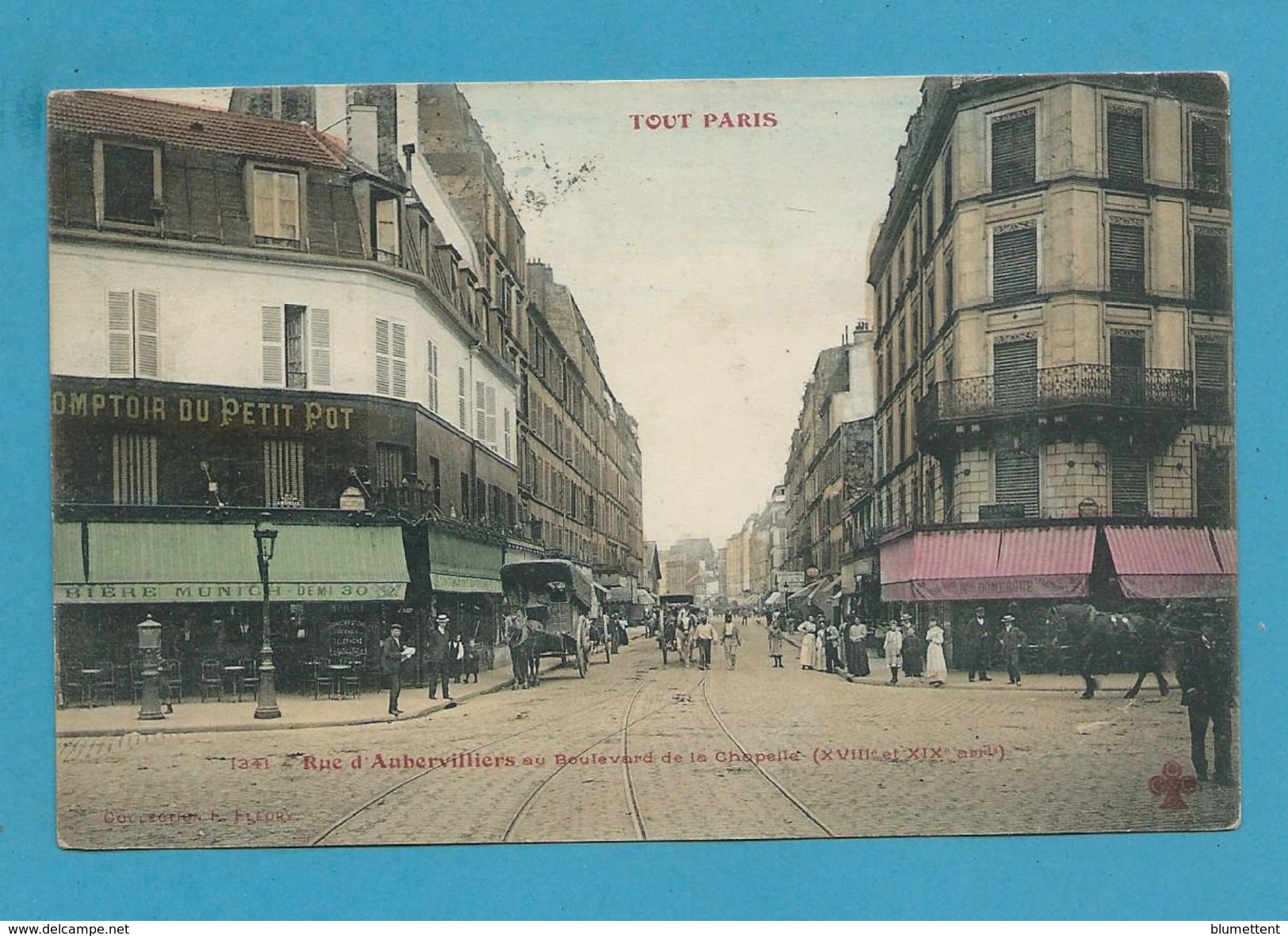 CPA TOUT PARIS 1341 - Rue D'Aubervilliers (XVIIIème Arrt.) Ed. FLEURY - Arrondissement: 18