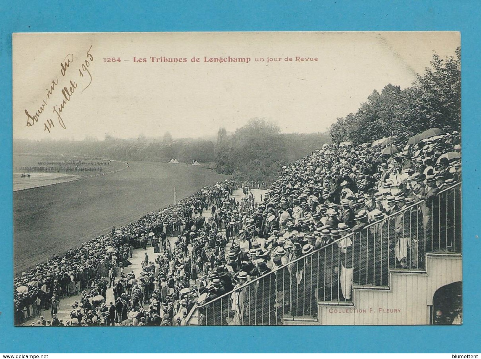 CPA TOUT PARIS 1264 - Les Tribunes De Longchamp Ed. FLEURY - Autres & Non Classés