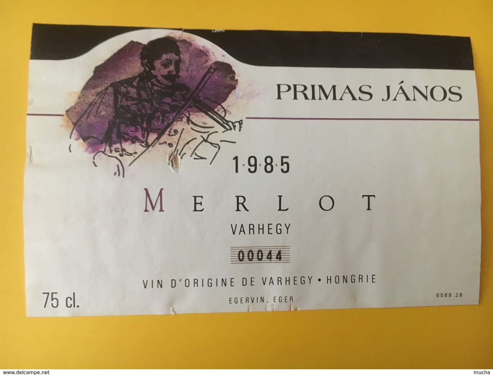 4045 - Primas Janos Merlot 1985 Hongrie - Musique