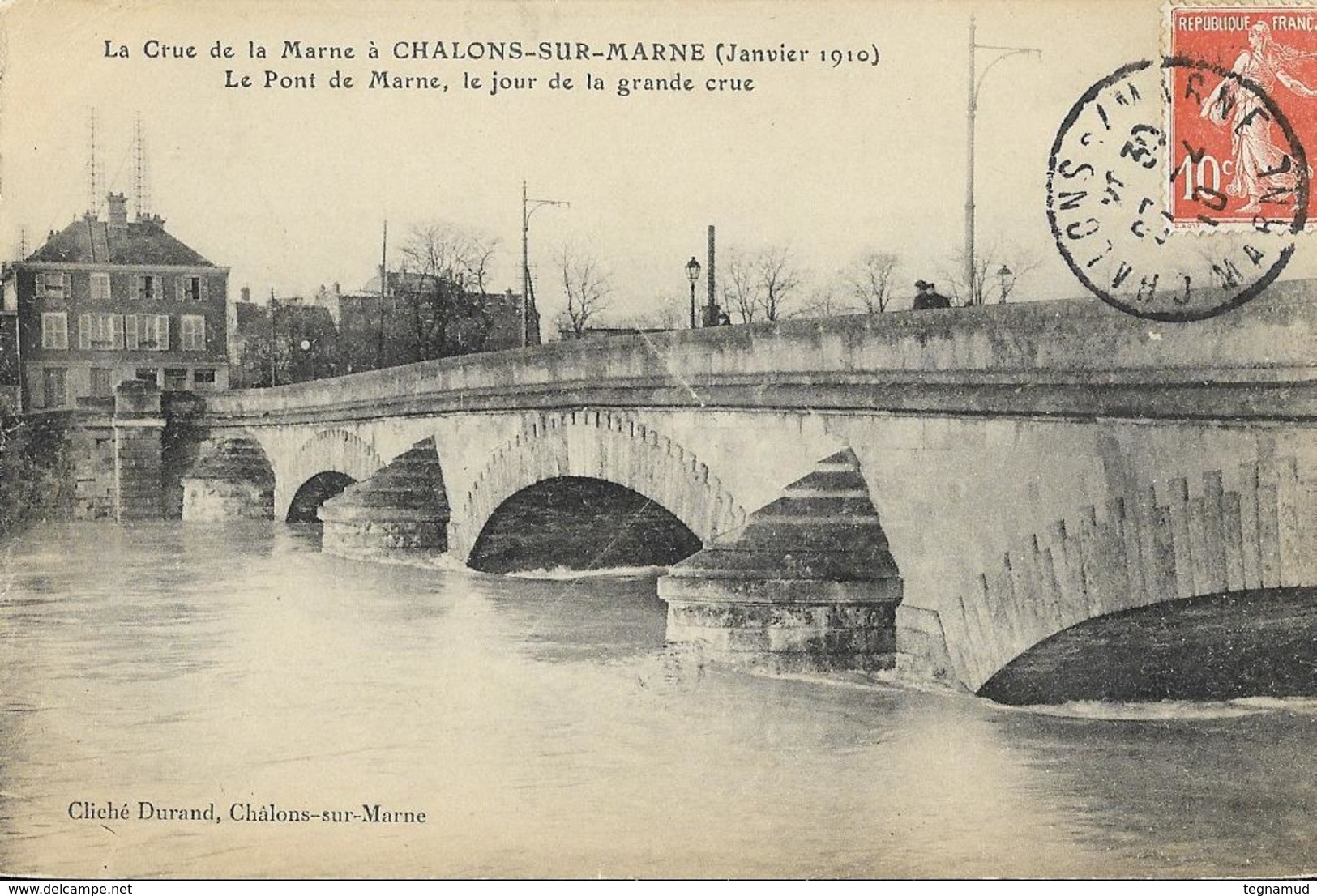 Châlons Sur Marne - Crue De La Marne 1910 - Pont De Marne - Châlons-sur-Marne