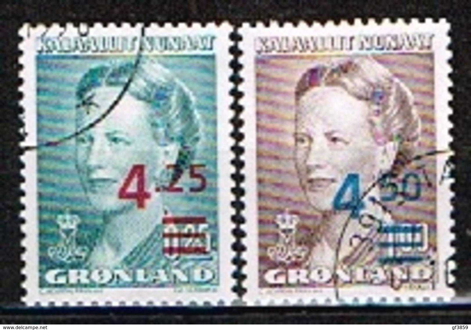 GROENLAND / Oblitérés / Used / 1996 - Reine Margrethe II Surchargés - Oblitérés