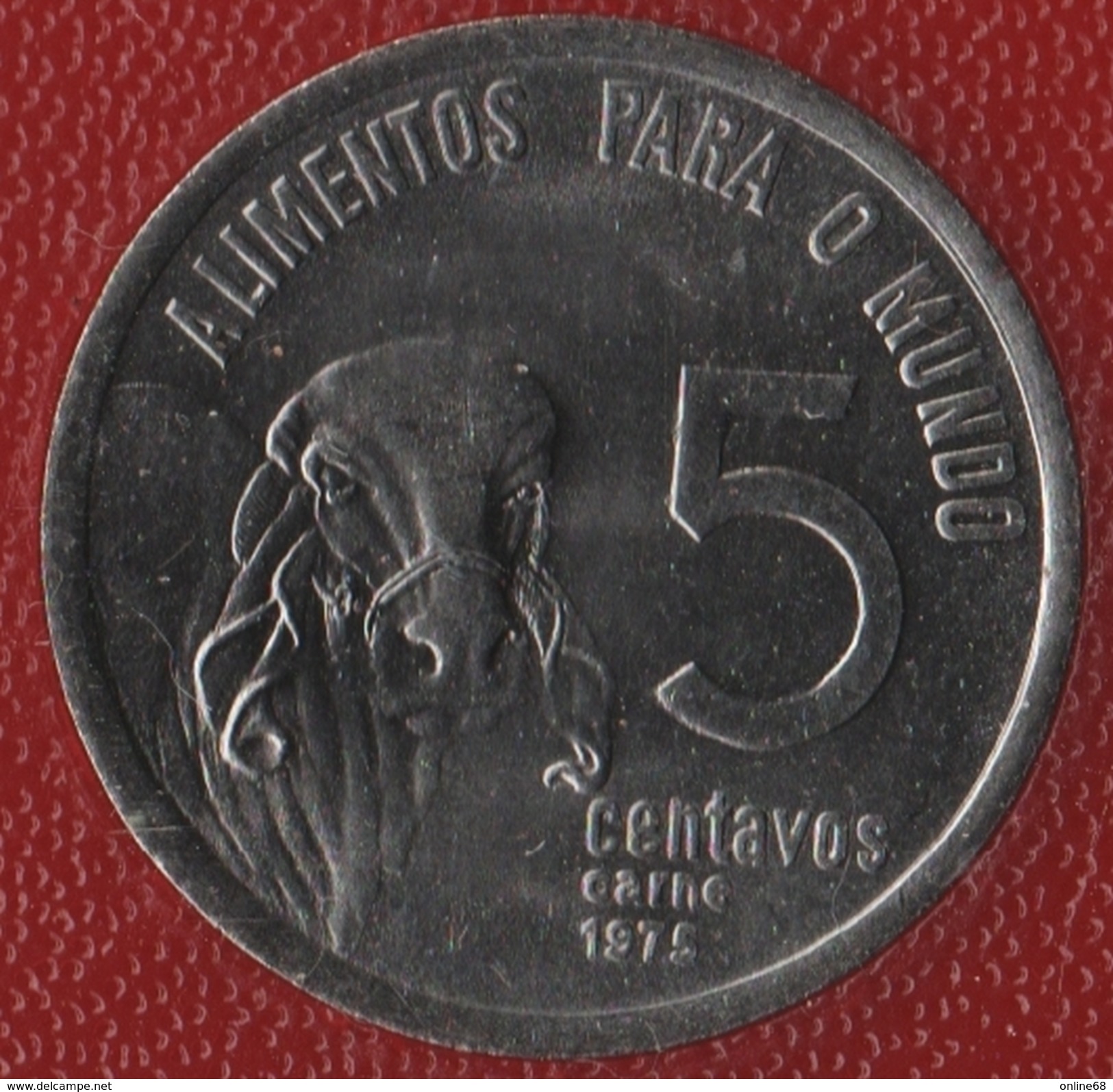 BRASIL 5 CENTAVOS 1975 FAO KM# 587 ALIMENTOS PARA O MUNDO ANIMAL - Brésil