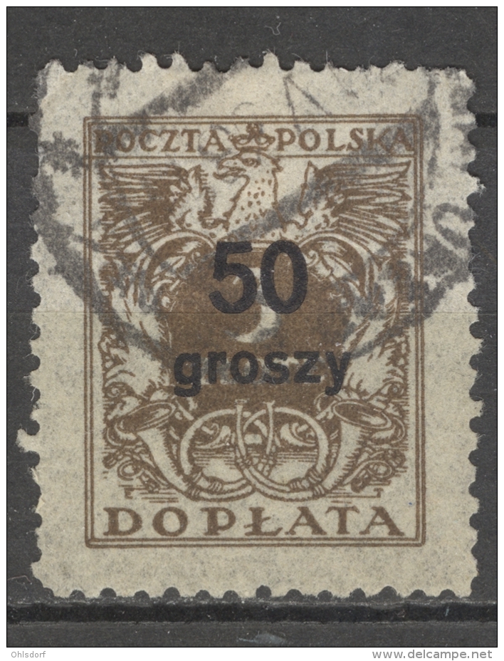 POLSKA - POSTAGE DUE 1934-38: YT Taxe 93, O - FREE SHIPPING ABOVE 10 EURO - Postage Due