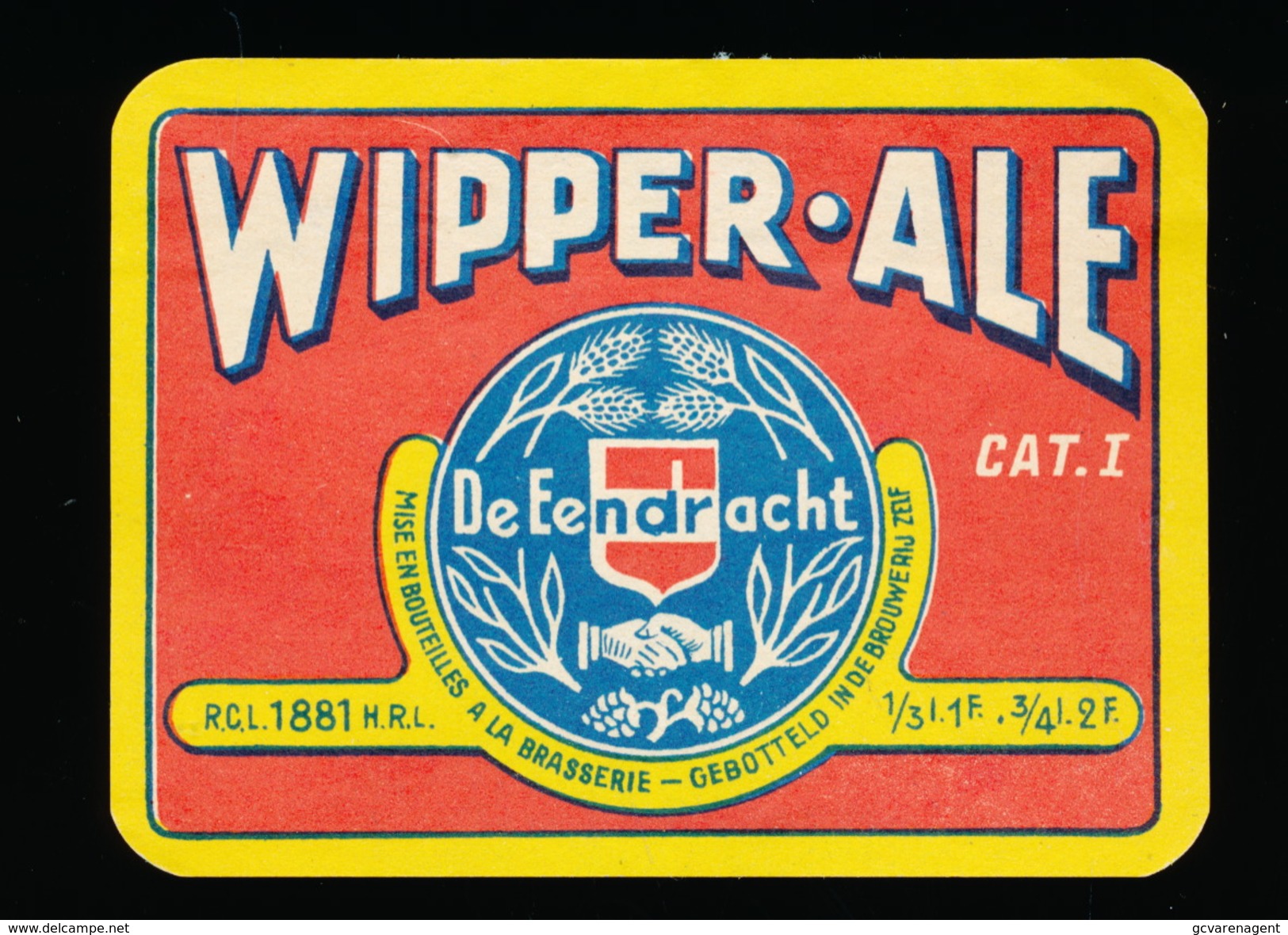 WIPPER ALE - DE EENDRACHT - Cerveza