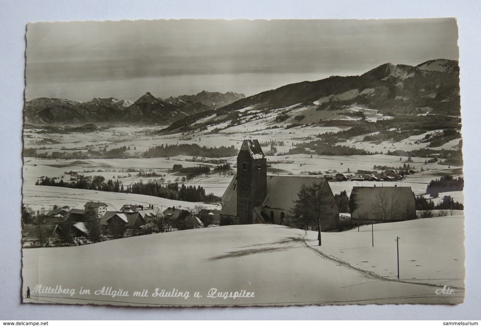 (9/5/18) AK "Mittelberg" Im Allgäu, Mit Säuling Und Zugspitze - Mittelberg