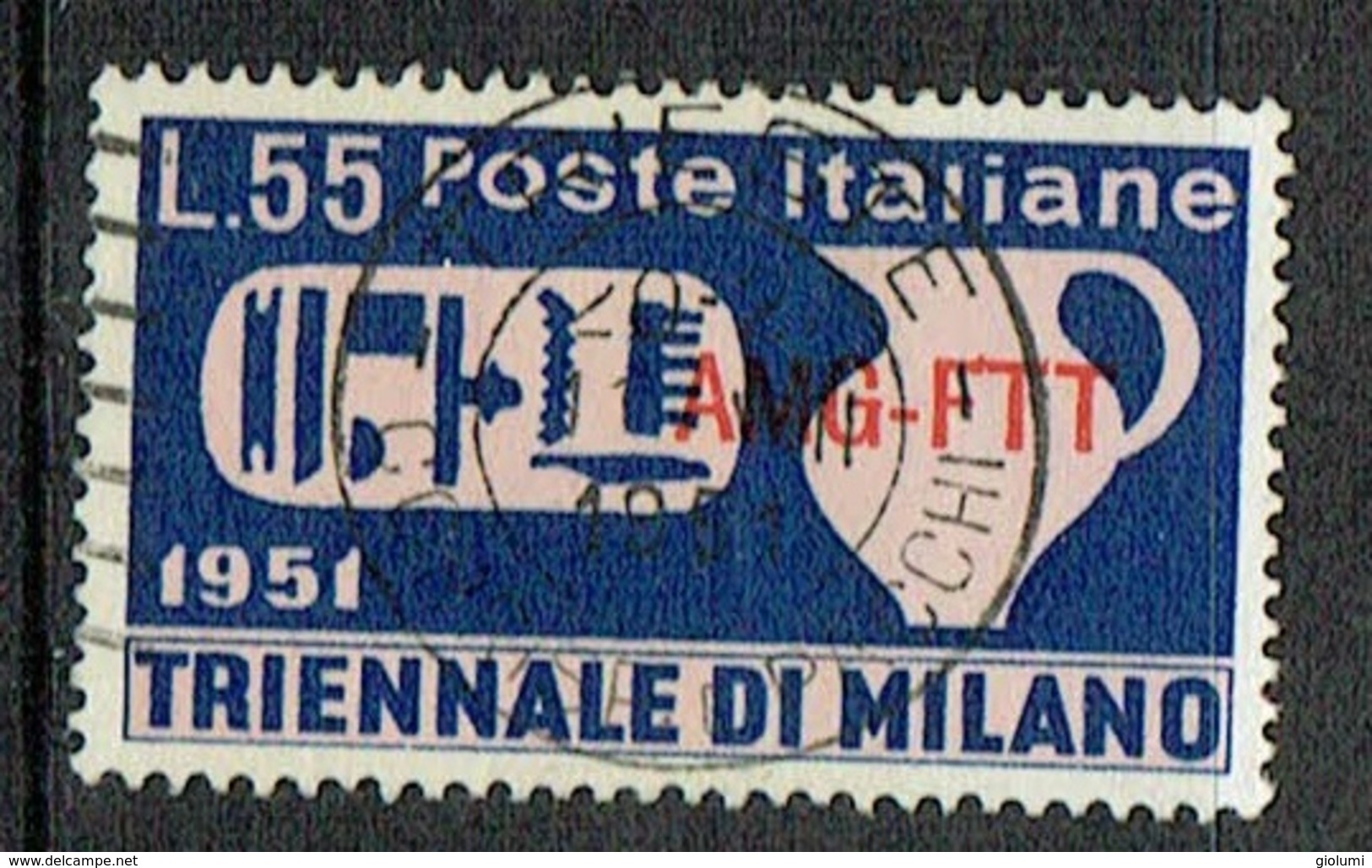 ITALY Trieste 1951 Milan Triennale Fair Used Stamp, Sassone 125 - Gebraucht