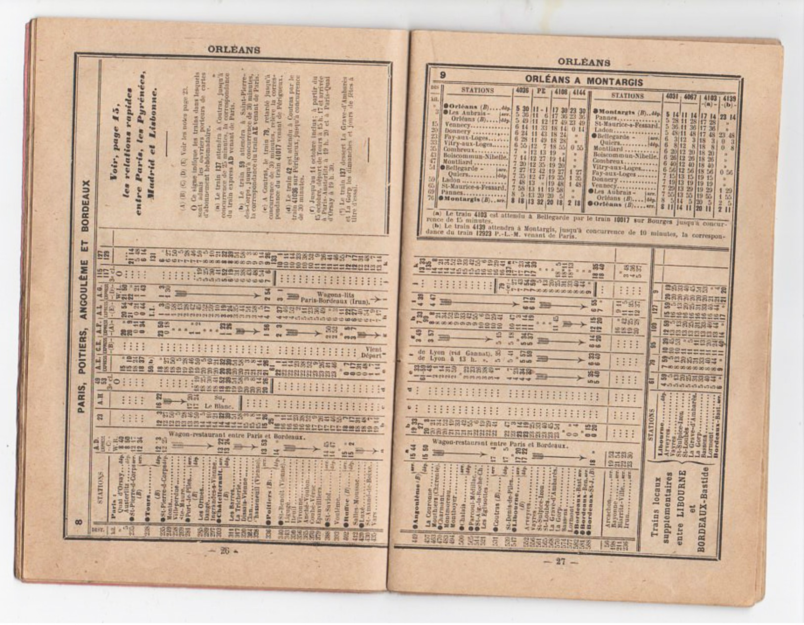 Guide De 1915 - Livre-chaix - Chemins De Fer D'Orléans - Horaires En Vigueur Et Carte Du Réseau - Autres & Non Classés