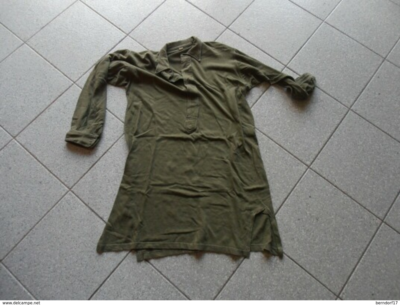 BW ESERCITO TEDESCO CAMISACCIO VERDE OLIVA LONG JOHN O.D.SHIRT - Uniformes