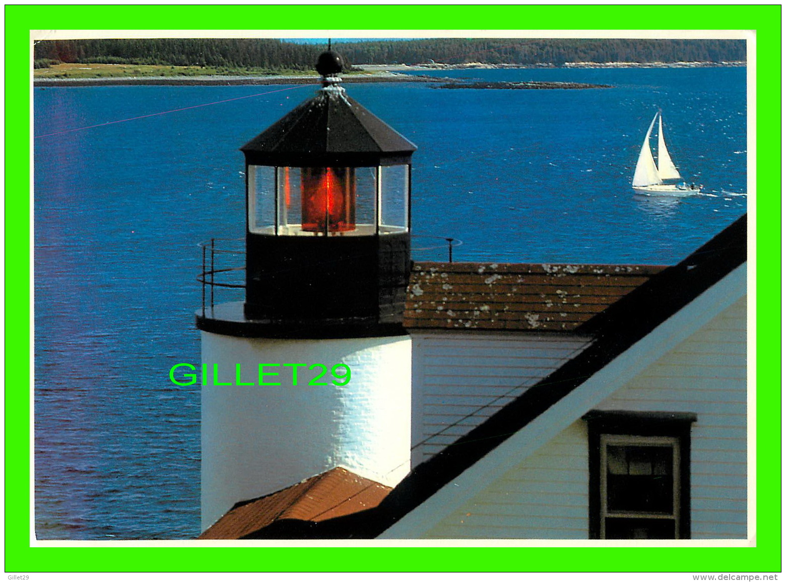 PHARES - LIGHTHOUSES - BASS HARBOR LIGHT, MAINE - TRAVEL IN 1986 - THE ACADIA SCHOOL OF PHOTOGRAPHY - - Lighthouses