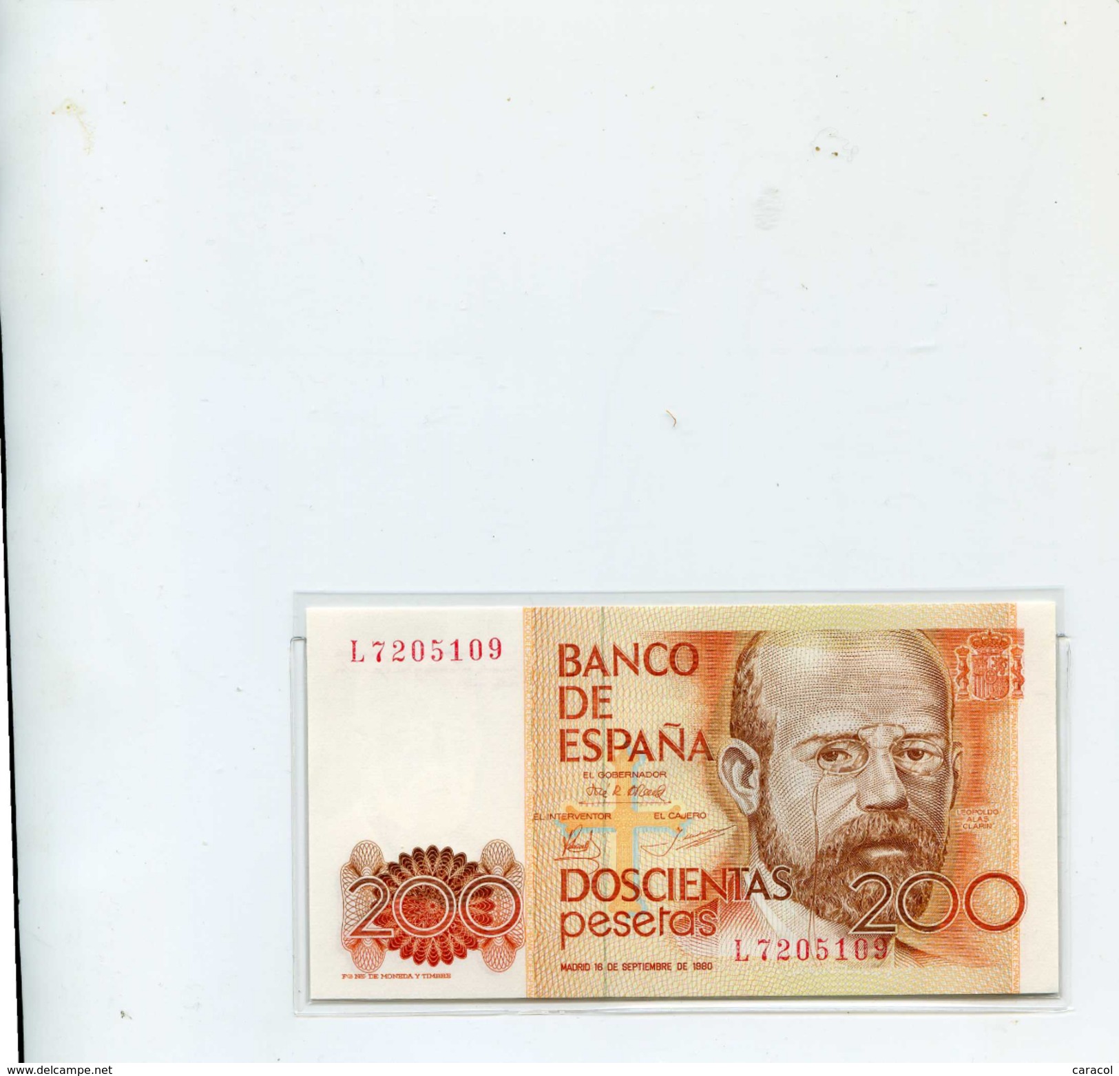 PRECIOSO BILLETE NUEVO - INTACTO - 200 PESETAS - 16 DE SEPTIEMBRE 1980 - CLARIN - [ 4] 1975-… : Juan Carlos I