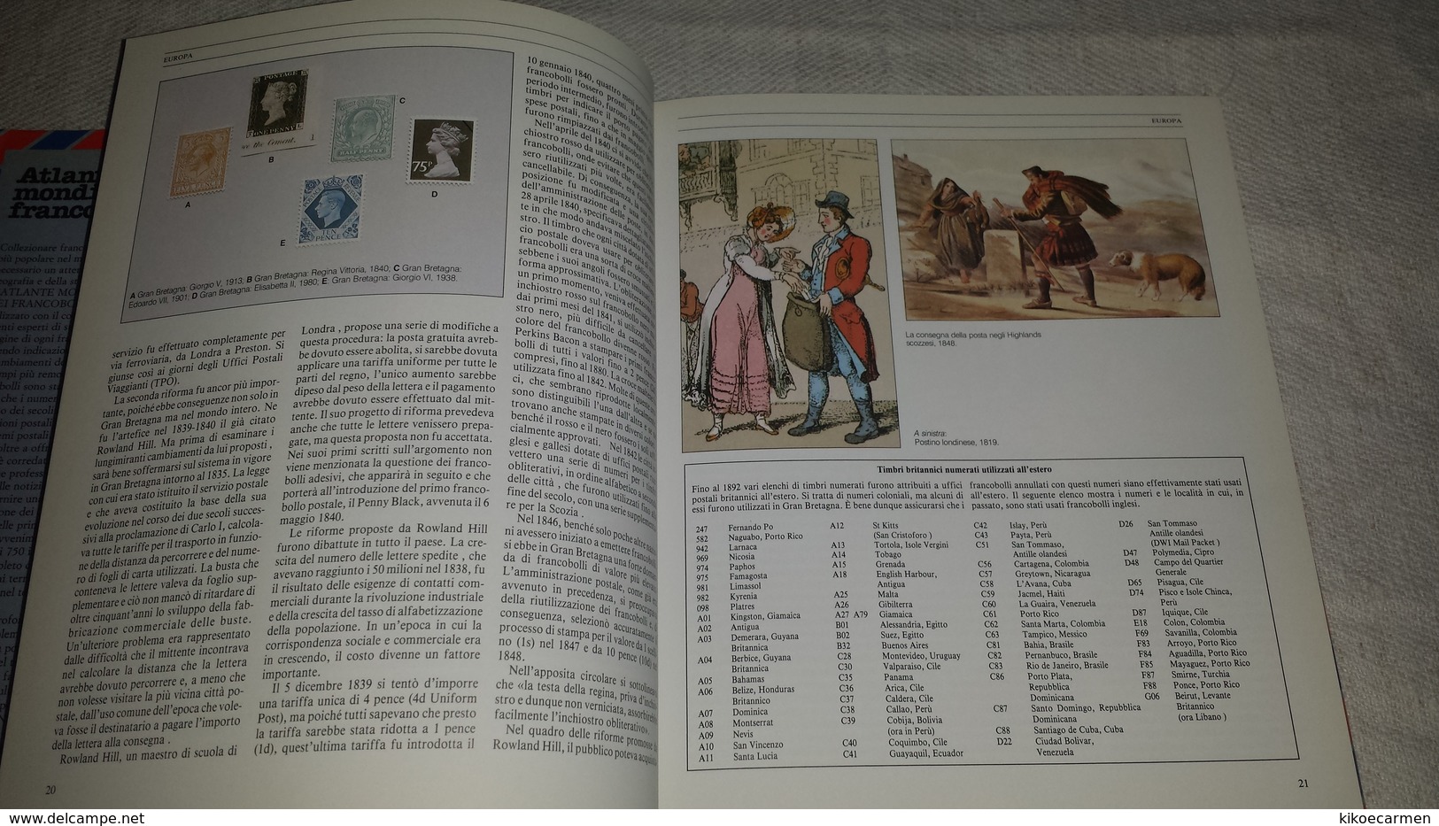 9scans ATLANTE MONDIALE DEI FRANCOBOLLI Rossiter Flower Gremese 340pages In 170b/w Photocopies STAMP ATLAS Enciclopedia - Philately And Postal History