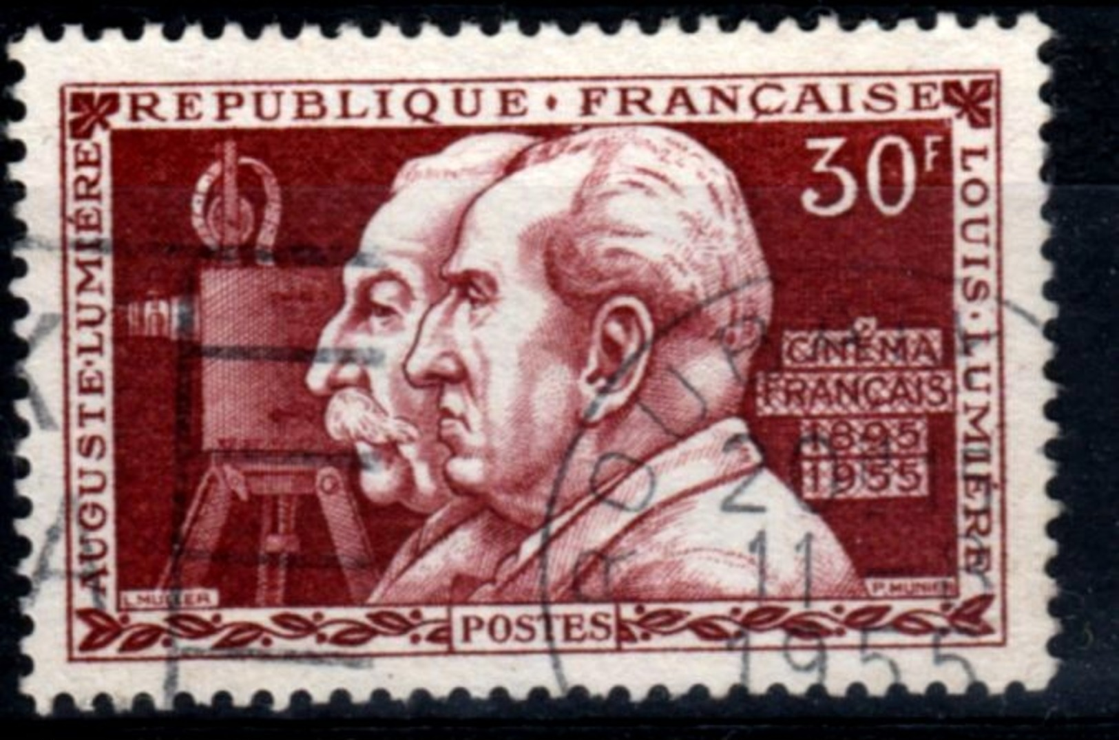 France - Timbre De 1955 - Auguste Et Louis Lumière  Le Cinéma  - Yvert 1033 - Oblitérés