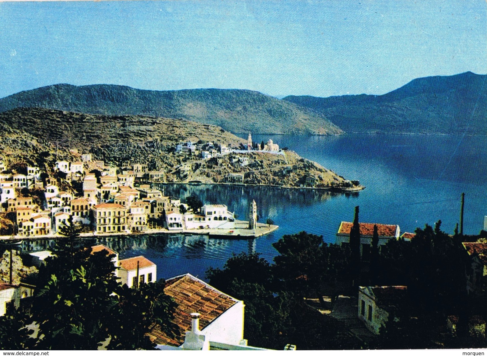 24139. Postal Antigua SYMI , Dodecaneso (Grecia). Vista General - Grecia