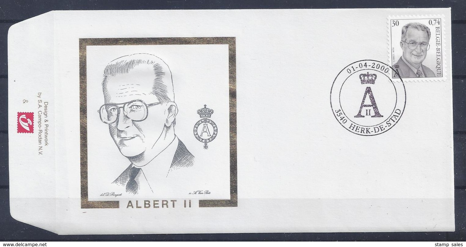 N°2902FDC GESTEMPELD Herk-De-Stad COB &euro; 5,50 SUPERBE - 1991-2000