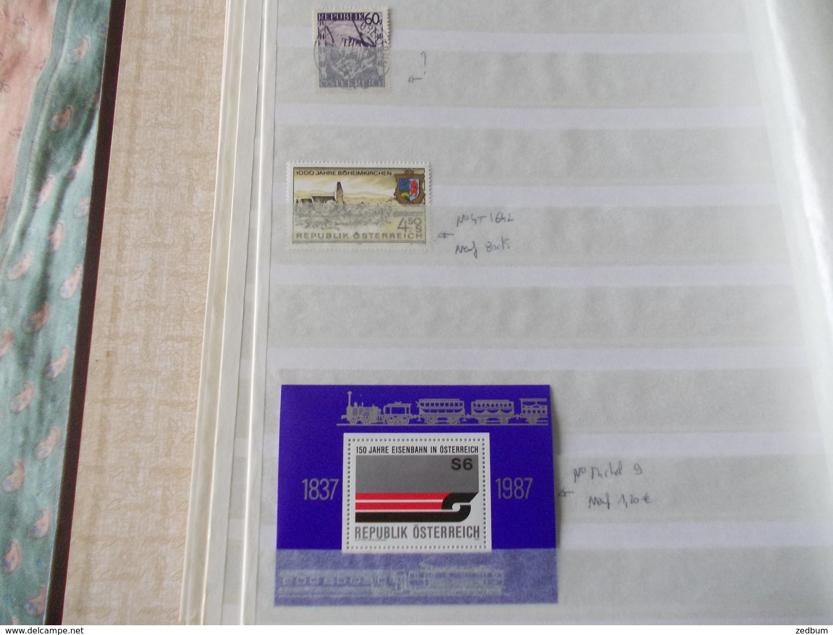 ALBUM 1 collection de timbres avec pour thème le chemin de fer train de tout pays valeur 338.70 &euro;
