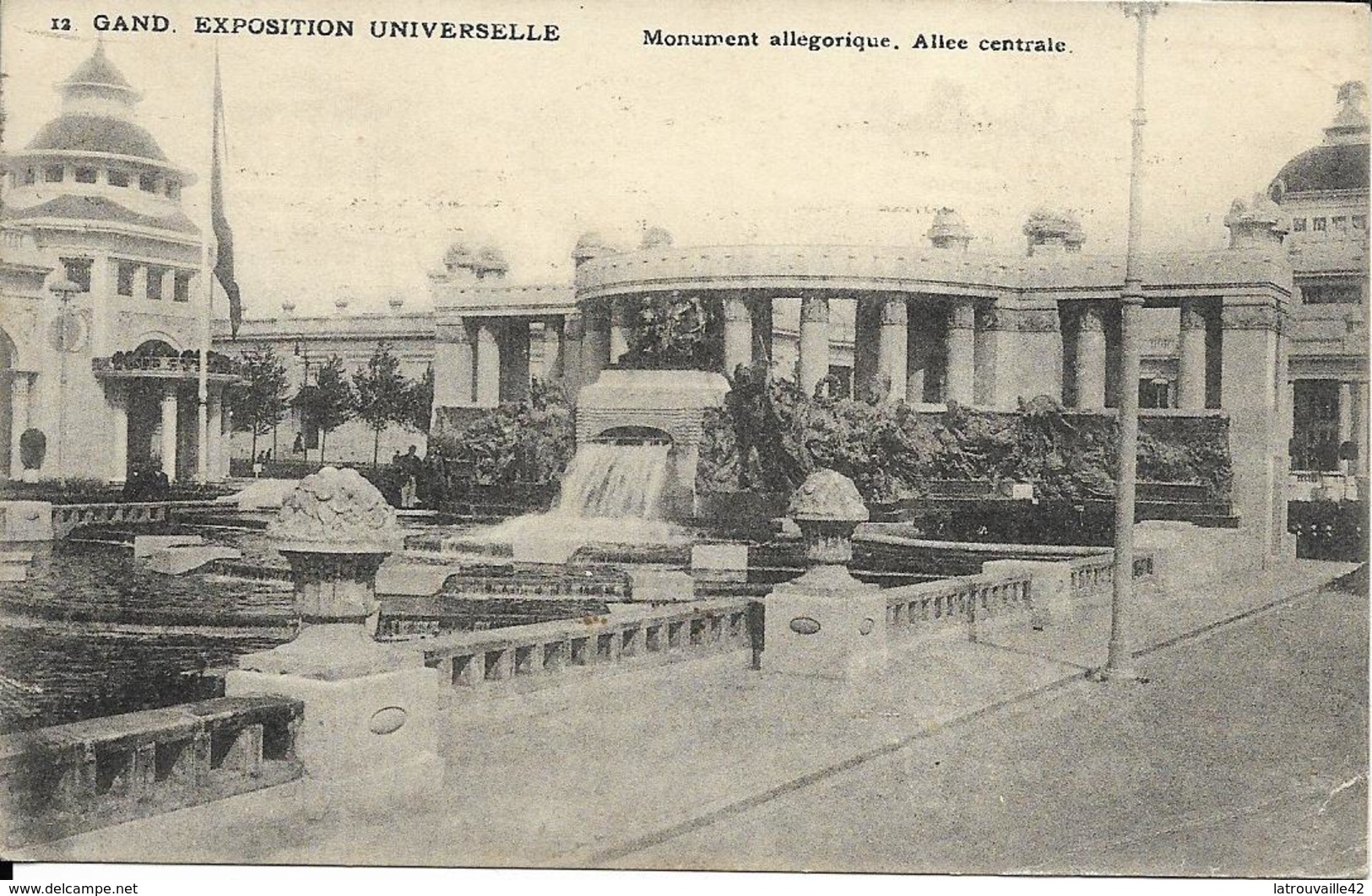 GAND  Exposition Universelle  Monument Allegorique Allée Centrale - Autres & Non Classés