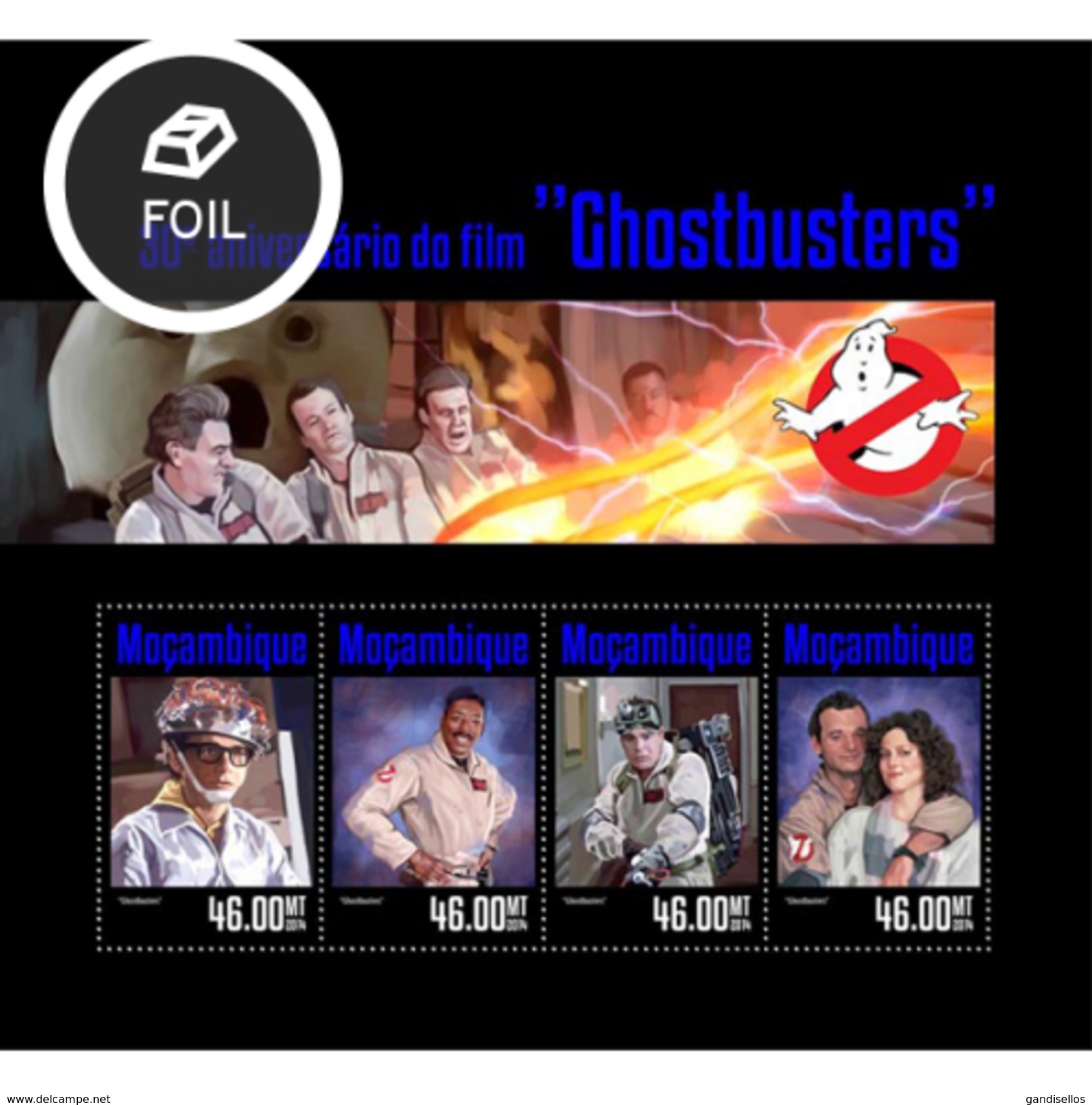 MOZAMBIQUE 2014 SHEET GHOSTBUSTERS CINEMA CINE Moz14319a - Mozambique